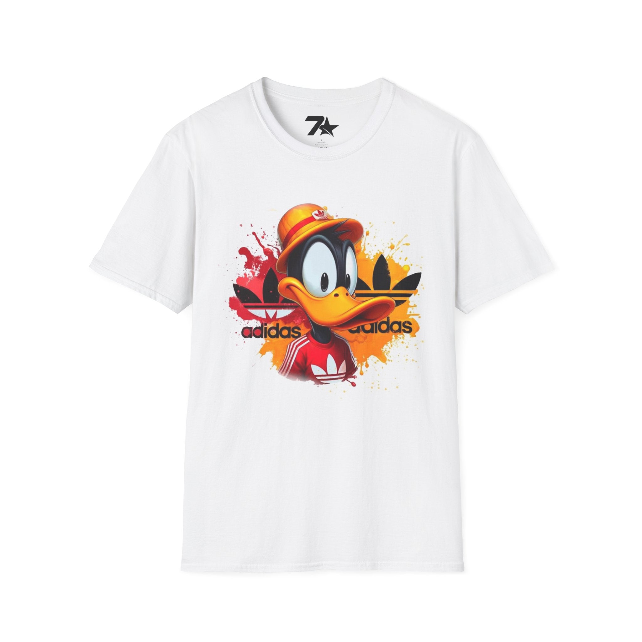 Retro Cartoon Duck Streetwear T-Shirt — Bold Sports-Inspired Graphic