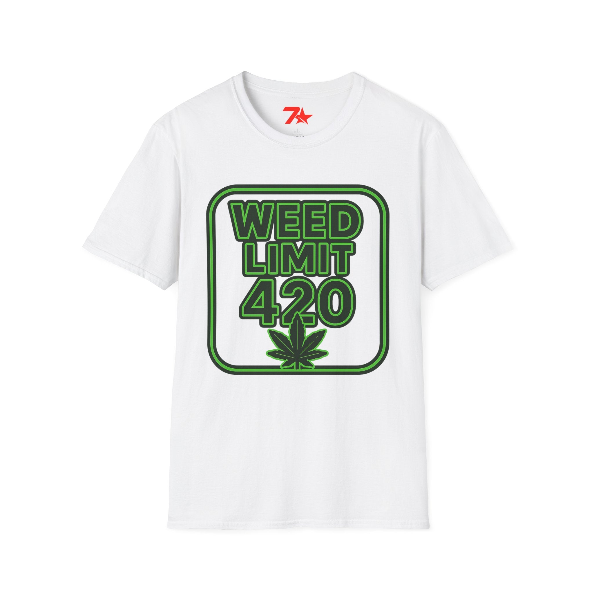 Weed Limit 420 Unisex T-Shirt, Marijuana Graphic Tee, Cannabis Lover