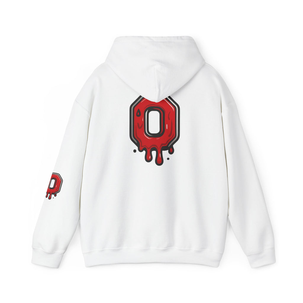 The Block O Drip Hoodie, National Champions 2025 Hoodie, Buckeyes Fan 4 Print Locations