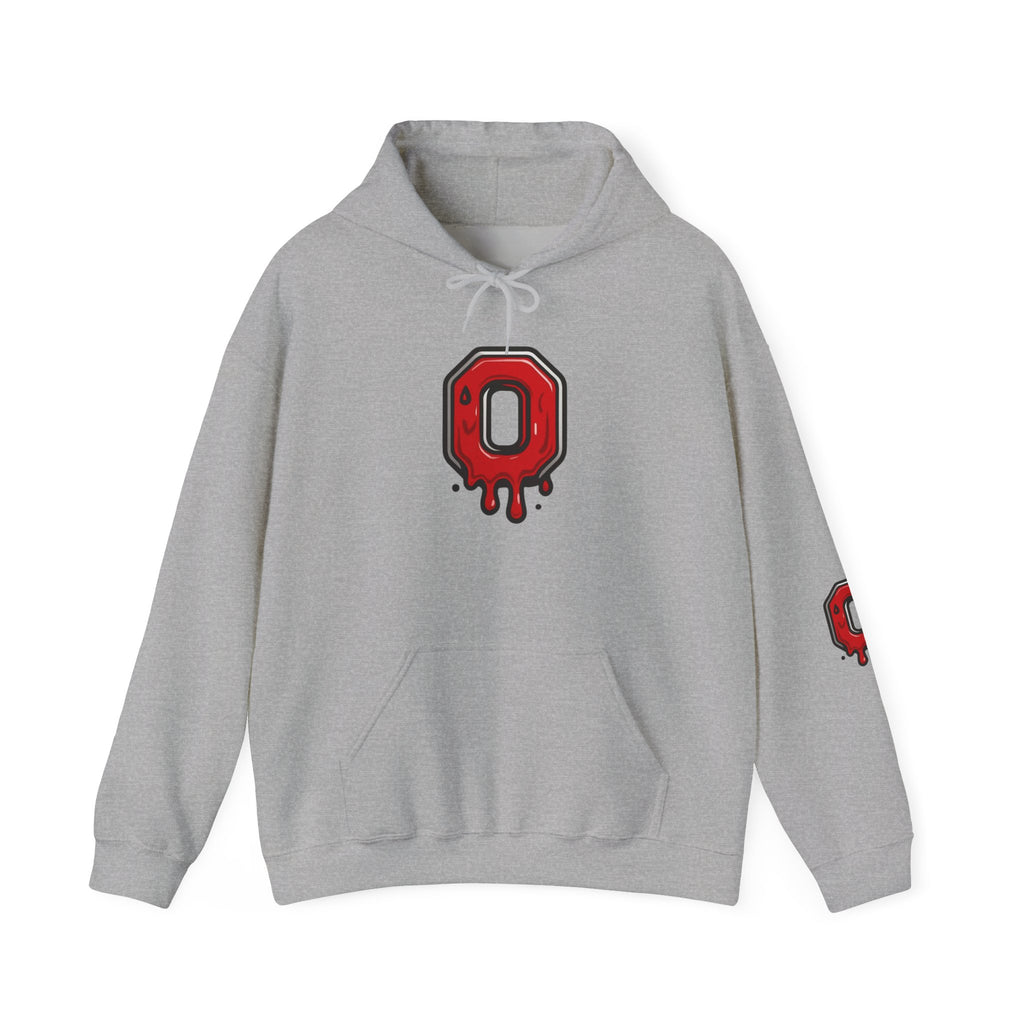 The Block O Drip Hoodie, National Champions 2025 Hoodie, Buckeyes Fan 4 Print Locations