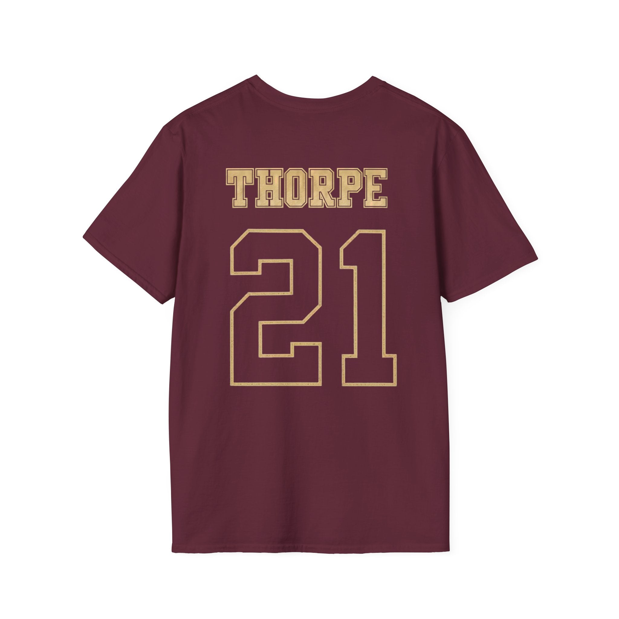 Legend Tribute Unisex Softstyle T-Shirt, Athlete Jim Thorpe Football