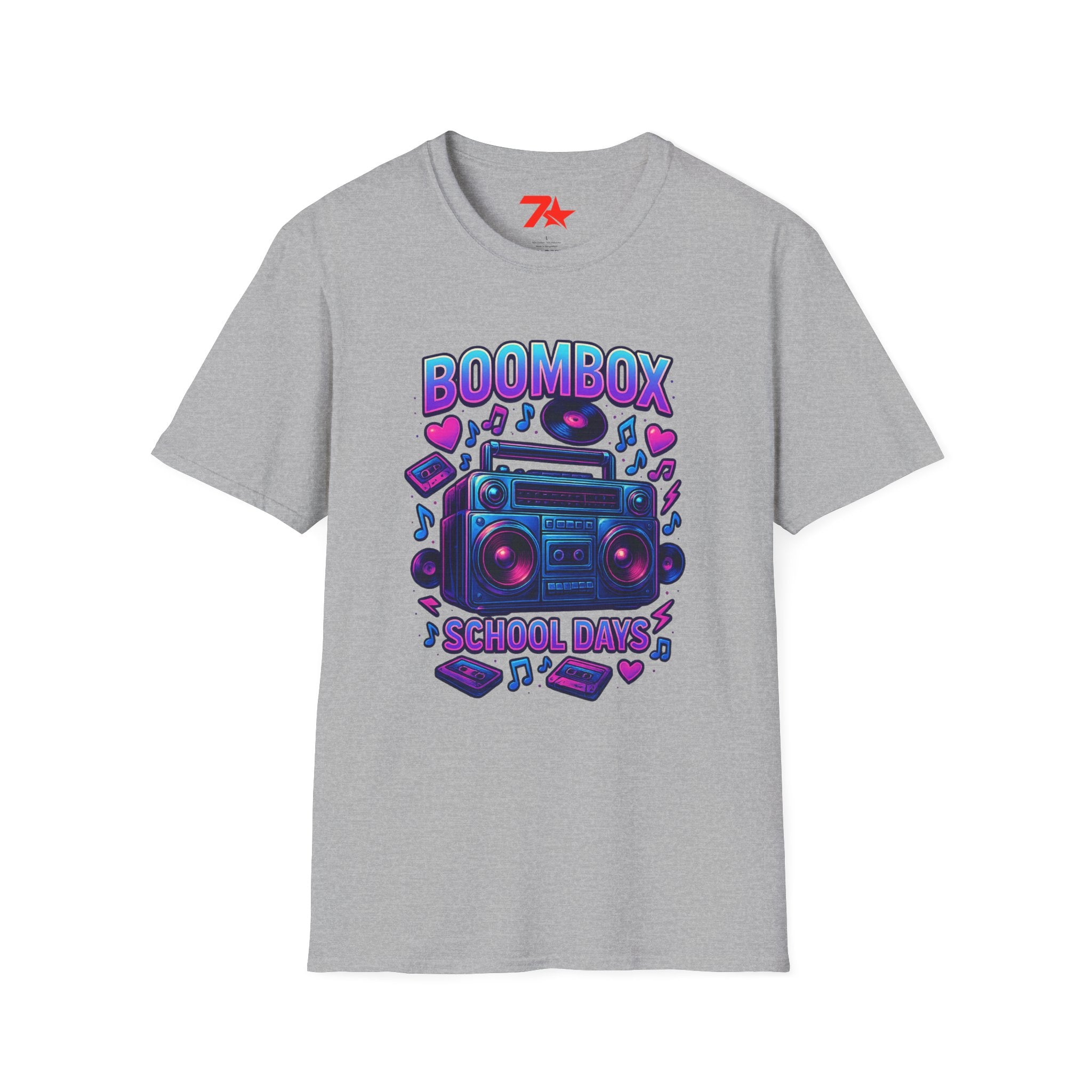Boom Box from back in the day. Nostalgic Unisex Softstyle T-Shirt