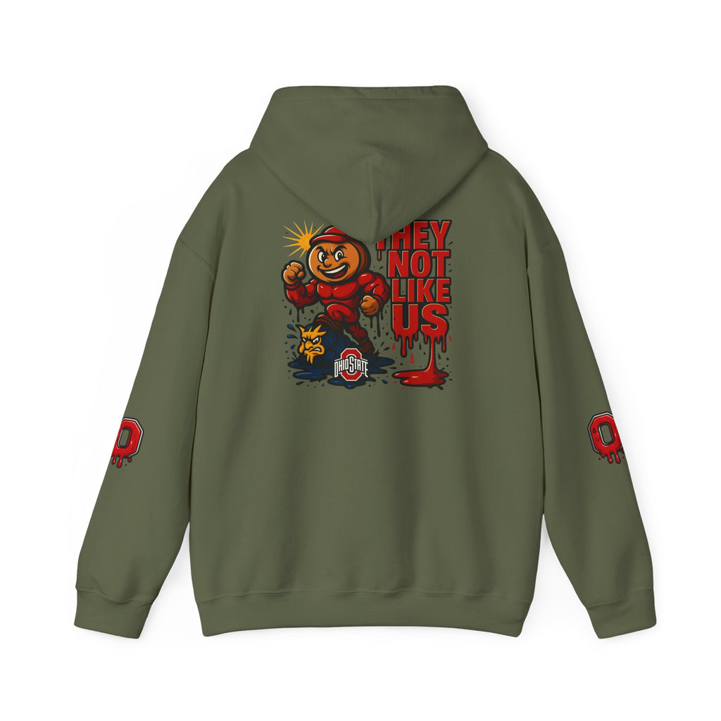 College Football Rivalry Unisex Hooded Sweatshirt, Ohio vs Michigan Drip STOMP!
