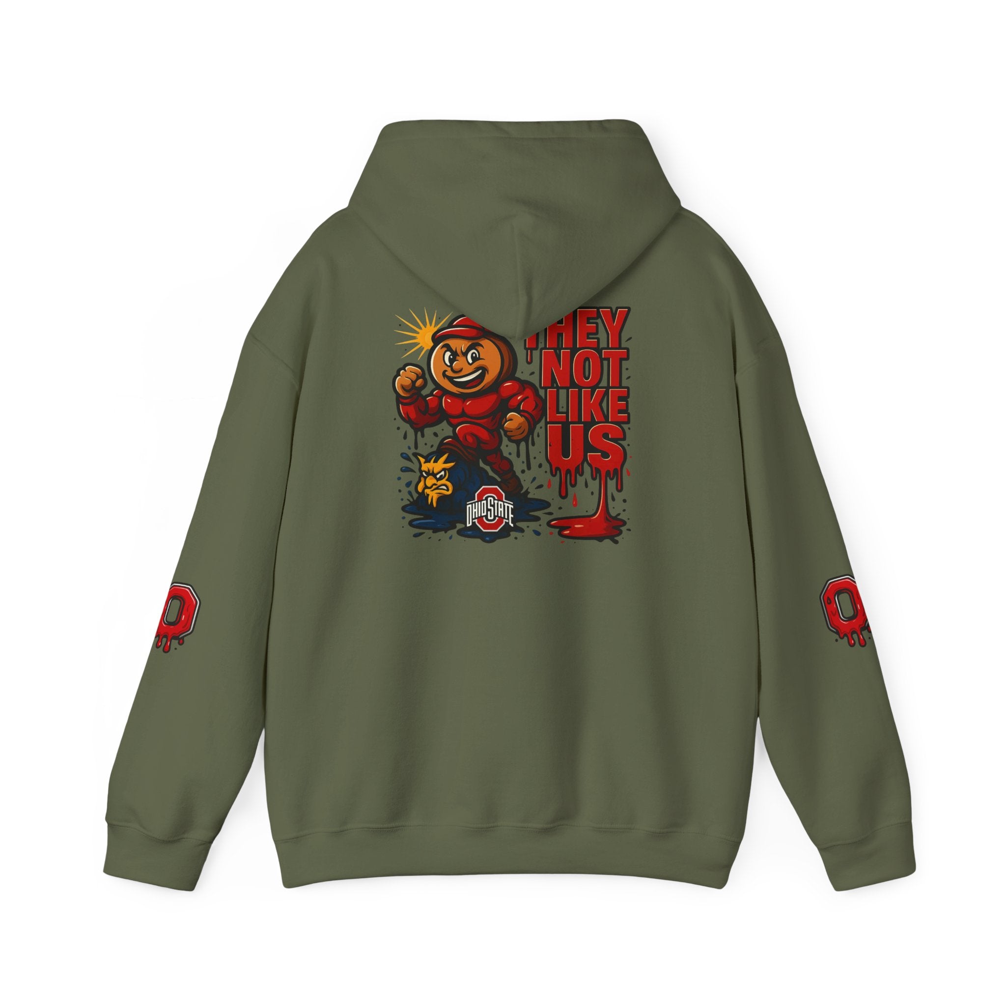 College Football Rivalry Unisex Hooded Sweatshirt, Ohio vs Michigan Drip STOMP!