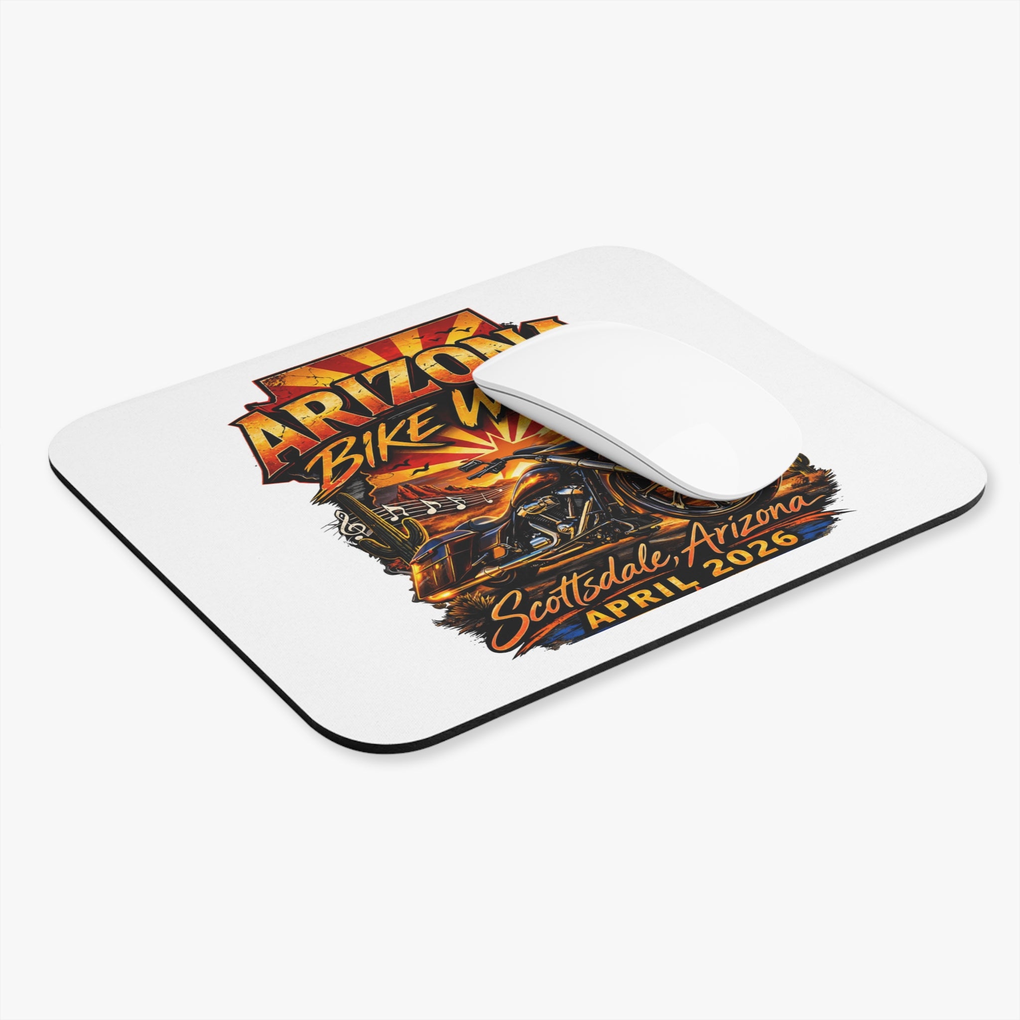 2026 Arizona Bike Week in Scottsdale. Mouse Pad (Rectangle)
