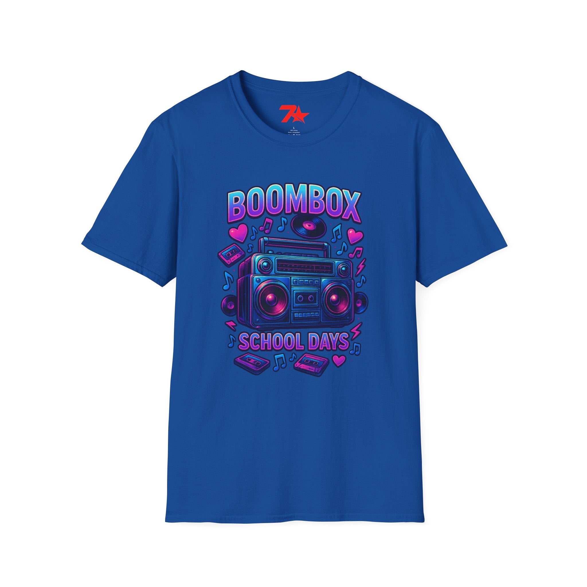 Boom Box from back in the day. Nostalgic Unisex Softstyle T-Shirt