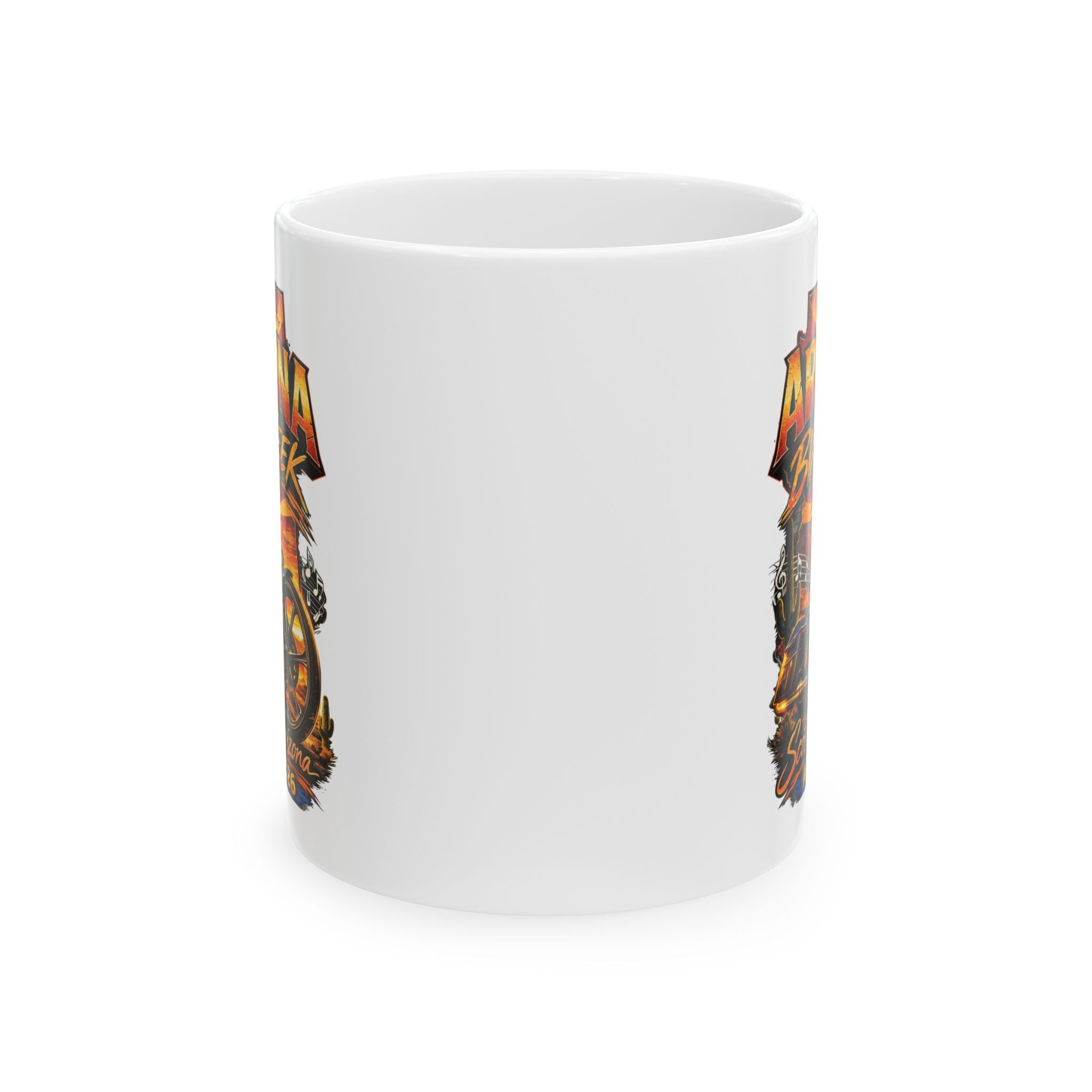 2026 Bike Week Scottsdale, Arizona 2 Sides Ceramic Mug, (11oz, 15oz)