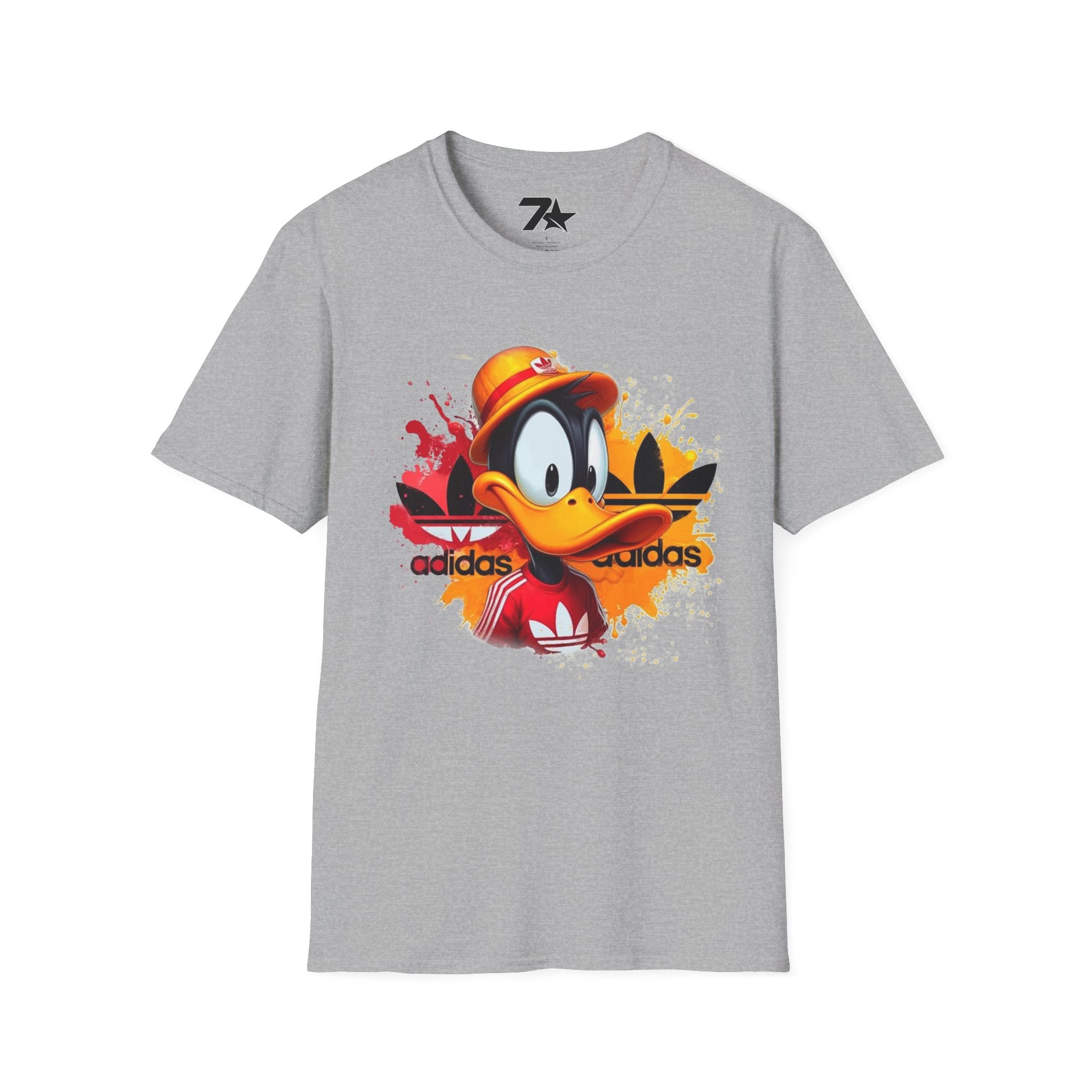 Retro Cartoon Duck Streetwear T-Shirt — Bold Sports-Inspired Graphic