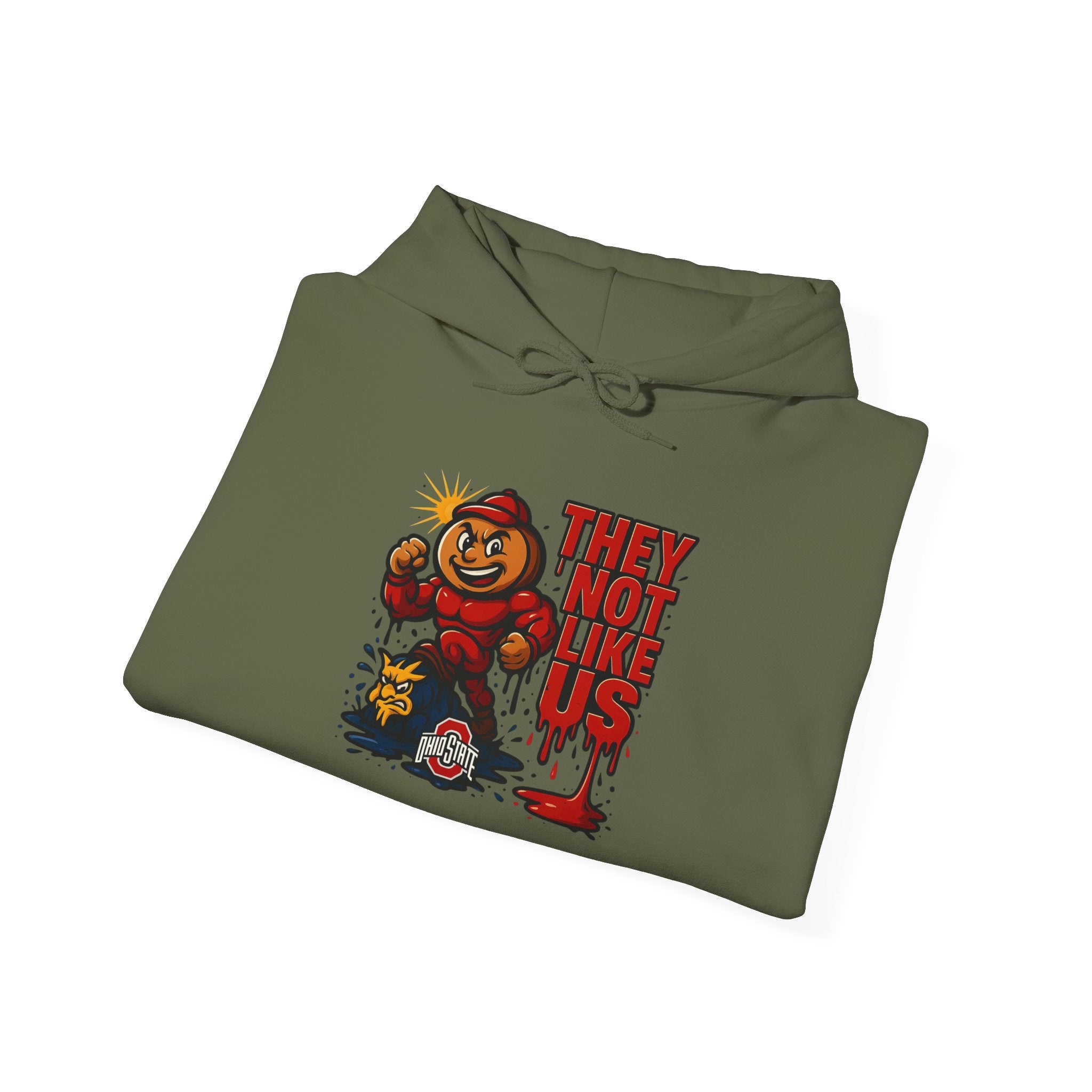 College Football Rivalry Unisex Hooded Sweatshirt, Ohio vs Michigan Drip STOMP!