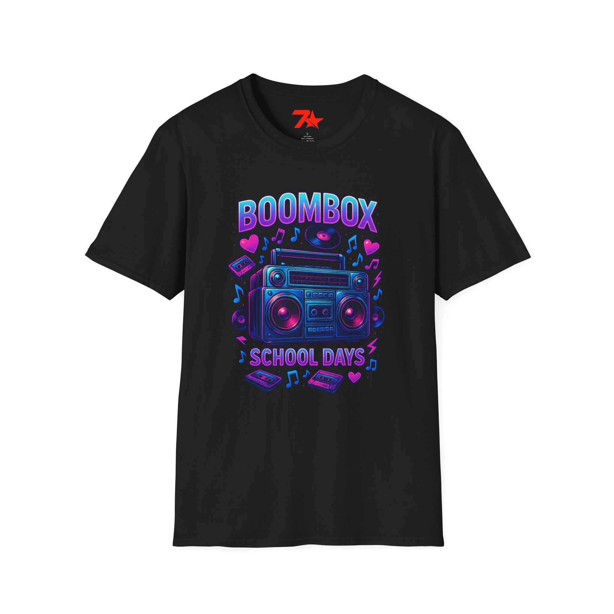 Boom Box from back in the day. Nostalgic Unisex Softstyle T-Shirt
