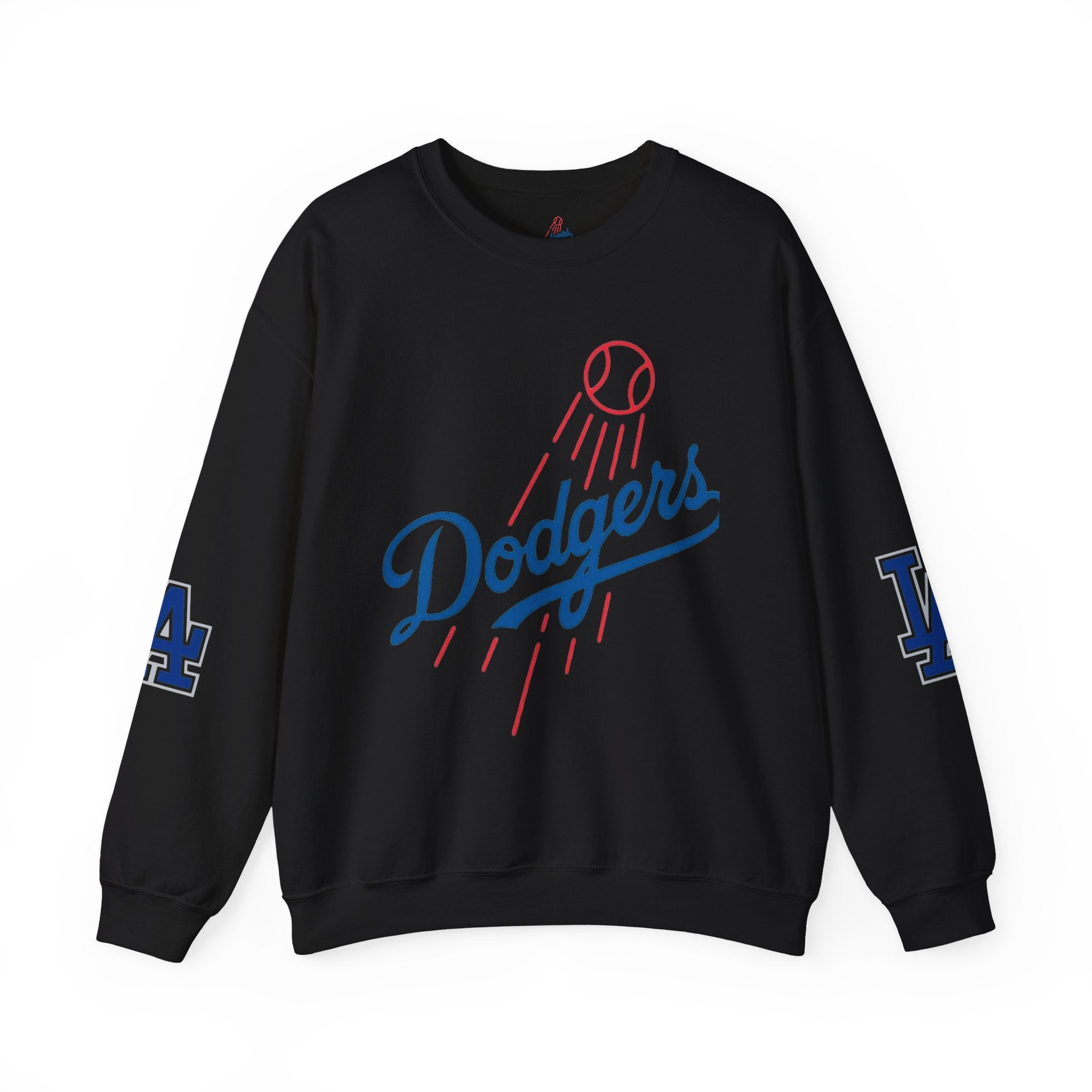 LA Dodgers World Series Champions Crewneck Sweatshirt, Raglan Sleeve, 4 Prints