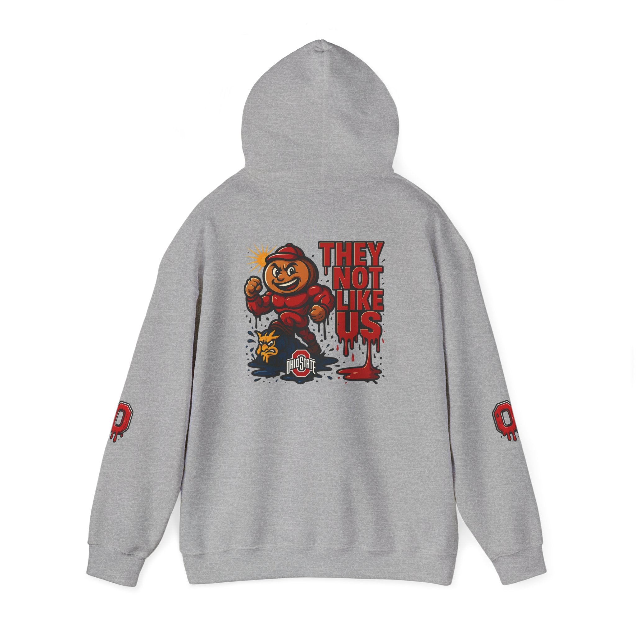 College Football Rivalry Unisex Hooded Sweatshirt, Ohio vs Michigan Drip STOMP!