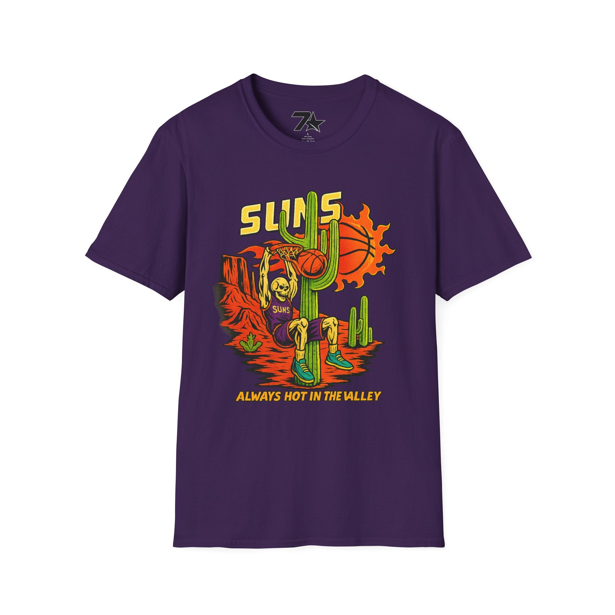 Phoenix Suns 'Always Hot in the Valley' T-Shirt — Arizona Basketball Fan Tee