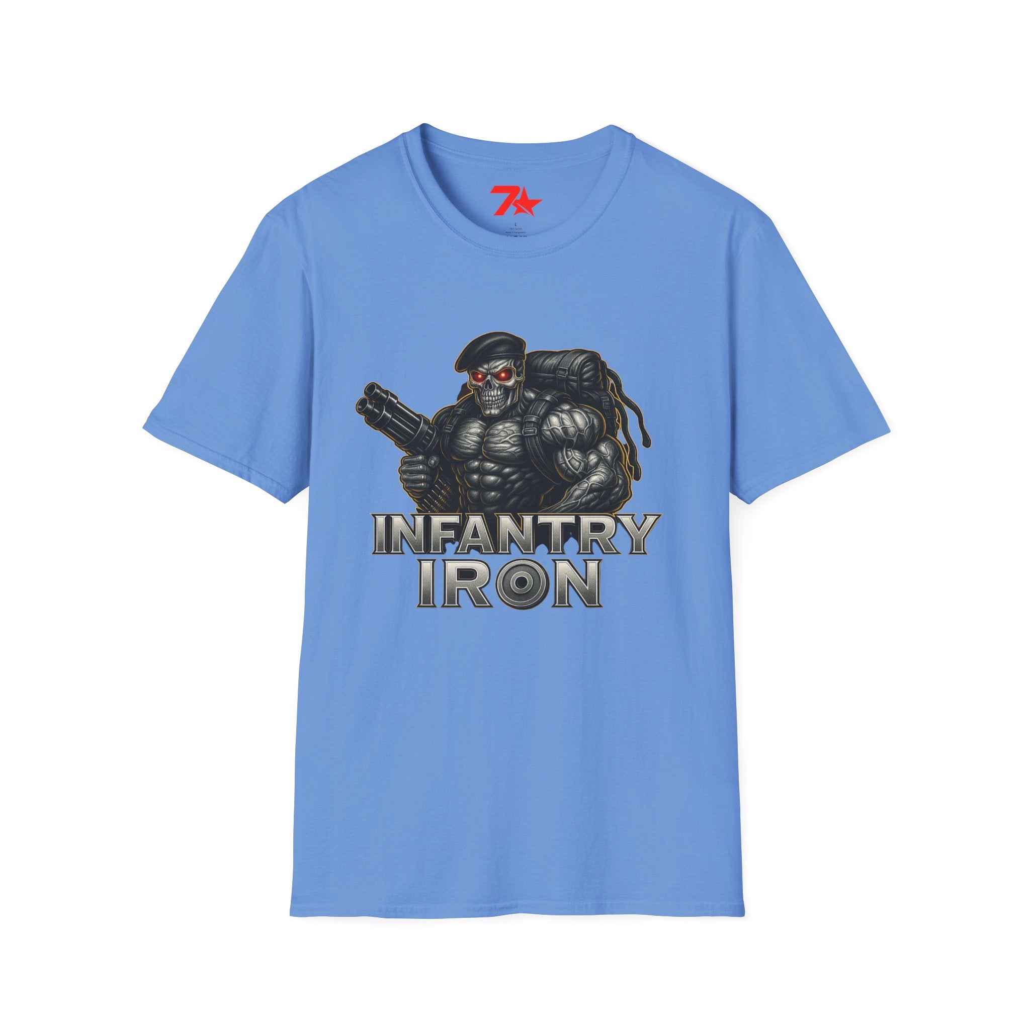 Infantry Iron Military Red Eyes Unisex T-Shirt, Army Tee, Workout Shirt,