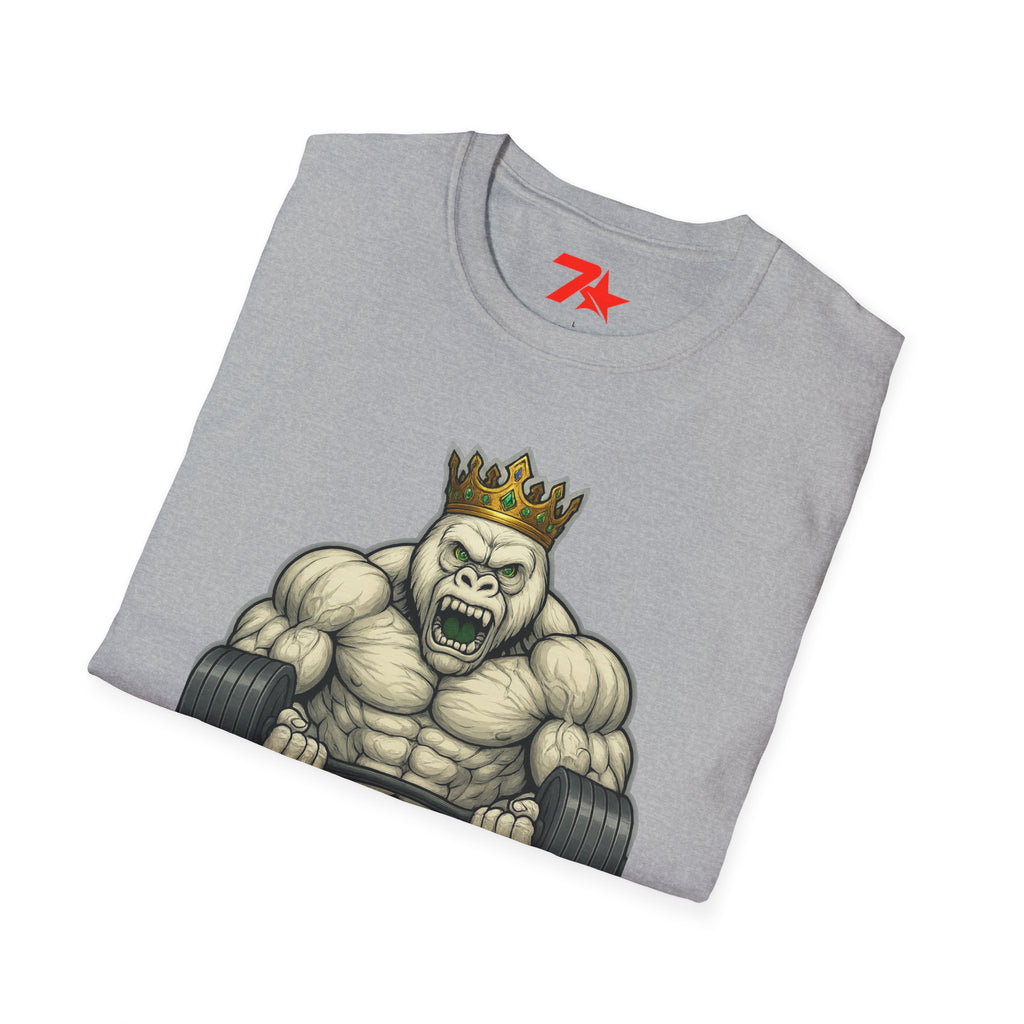 Albino Silver back Gym Unisex T-Shirt - Fitness Workout Tee, Gym Clothing,