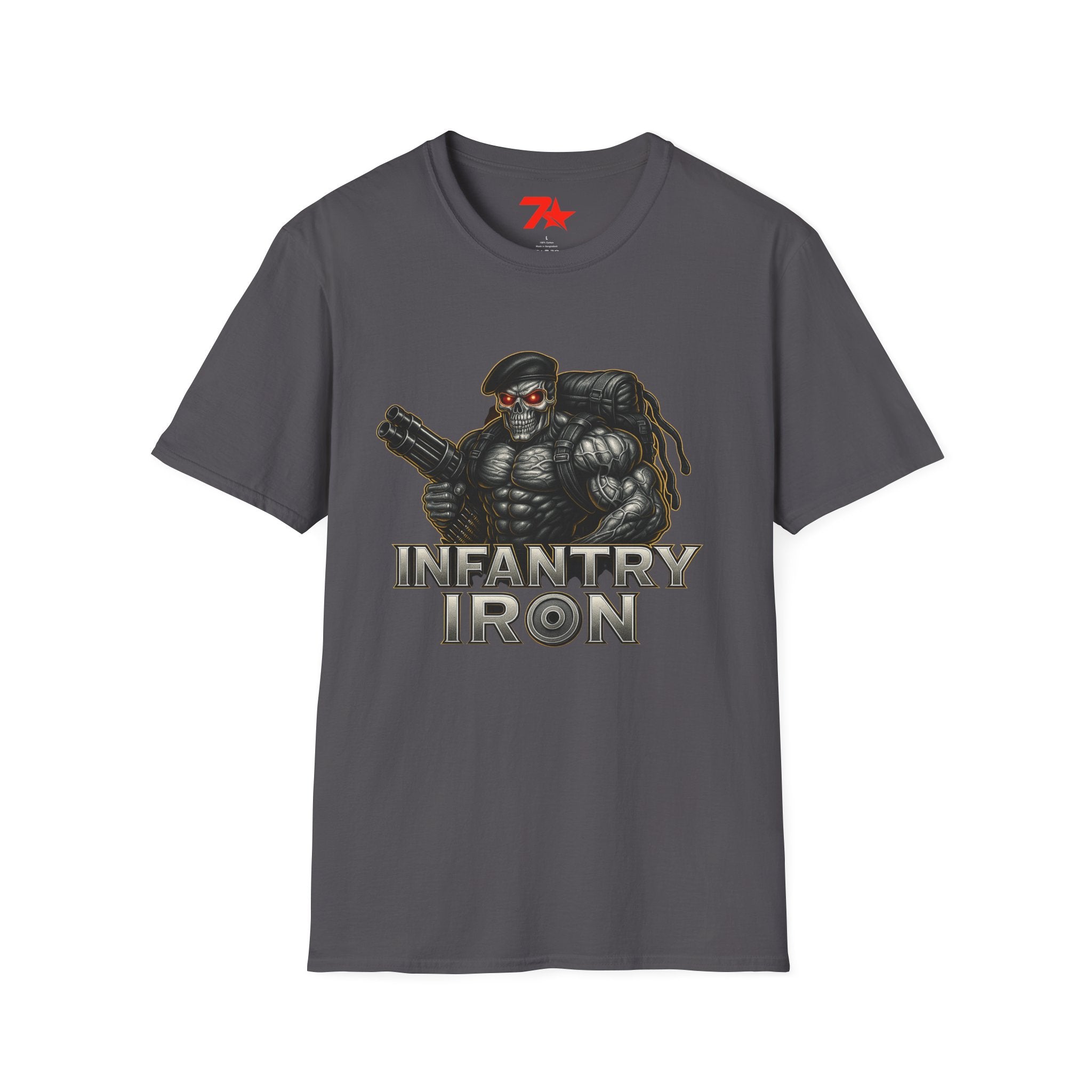 Infantry Iron Military Red Eyes Unisex T-Shirt, Army Tee, Workout Shirt,