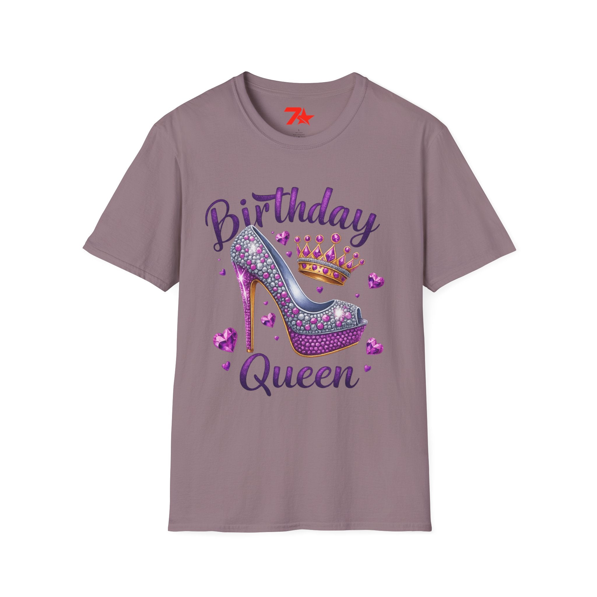 Birthday Girl Queen Unisex Softstyle T-Shirt, Birthday Party Shirt, Special Day