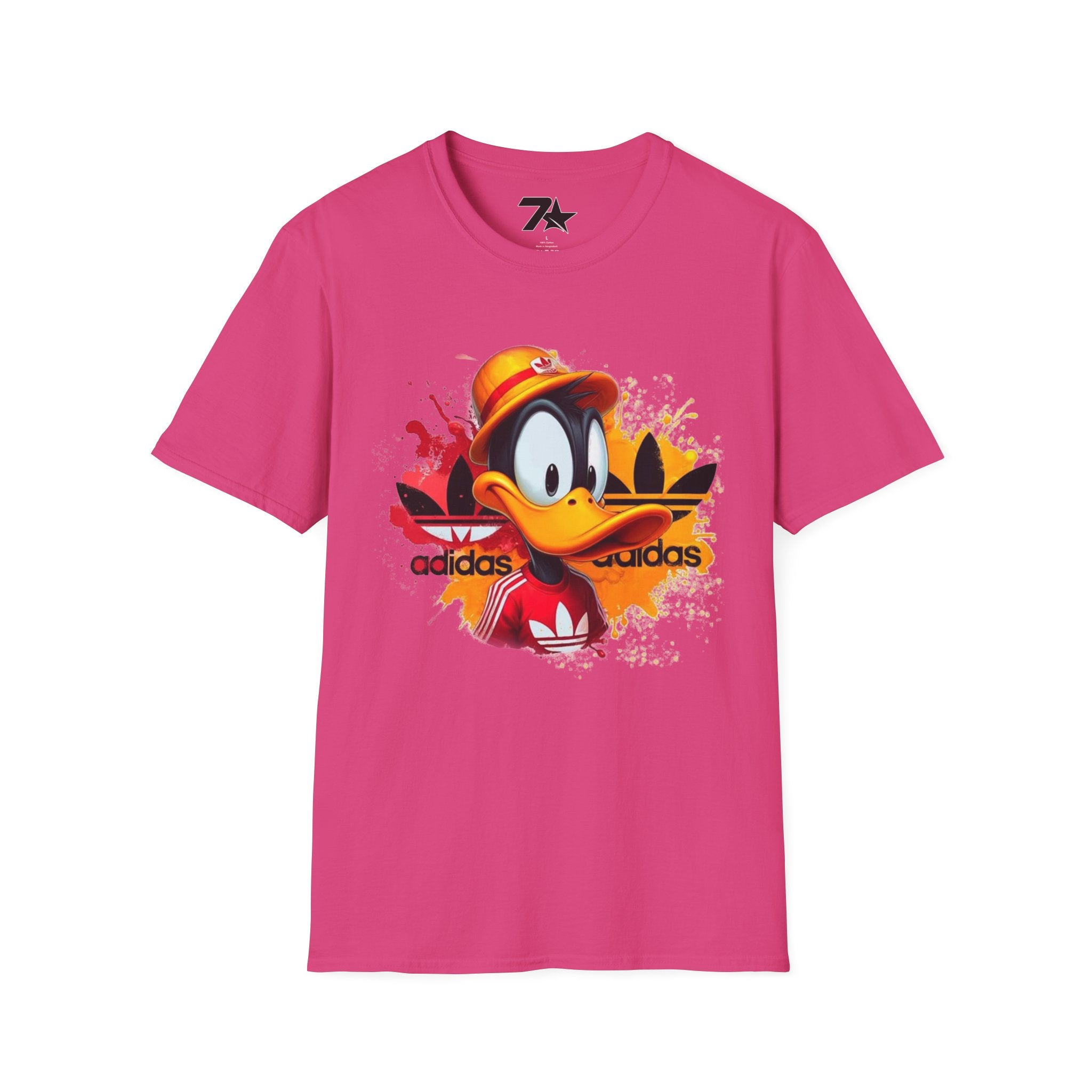 Retro Cartoon Duck Streetwear T-Shirt — Bold Sports-Inspired Graphic