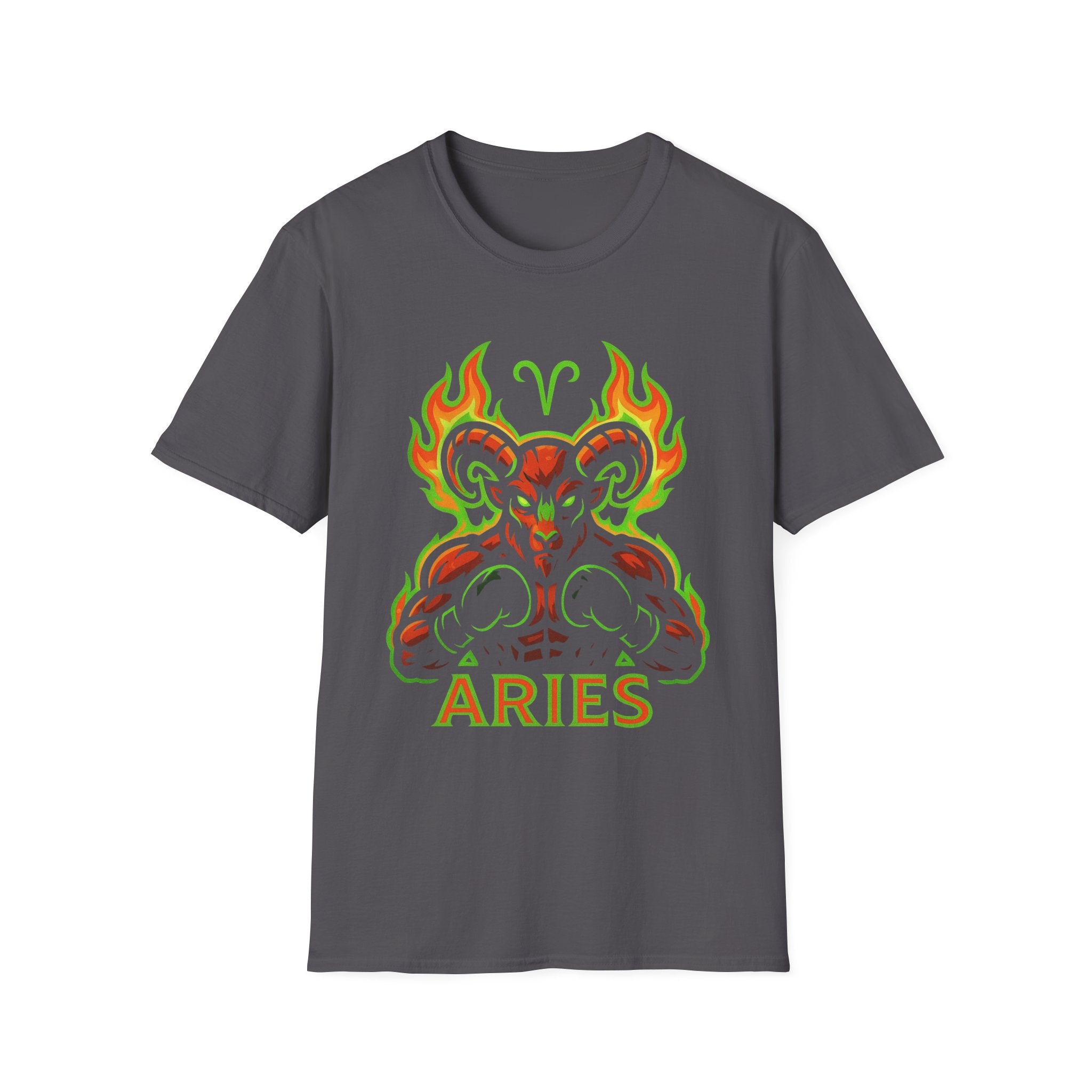 Aries Zodiac Sign of the Ram Unisex Softstyle T-Shirt, Astrology Tee, Horoscope