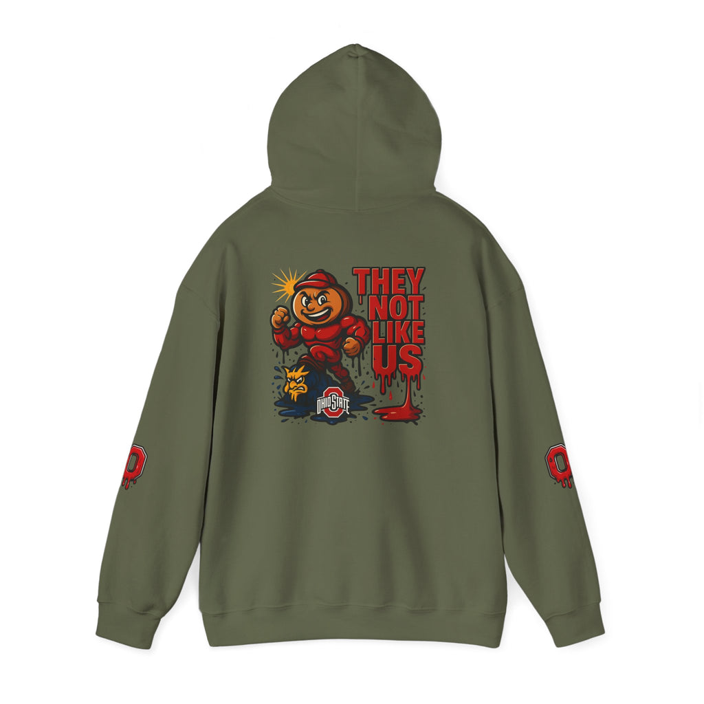 College Football Rivalry Unisex Hooded Sweatshirt, Ohio vs Michigan Drip STOMP!