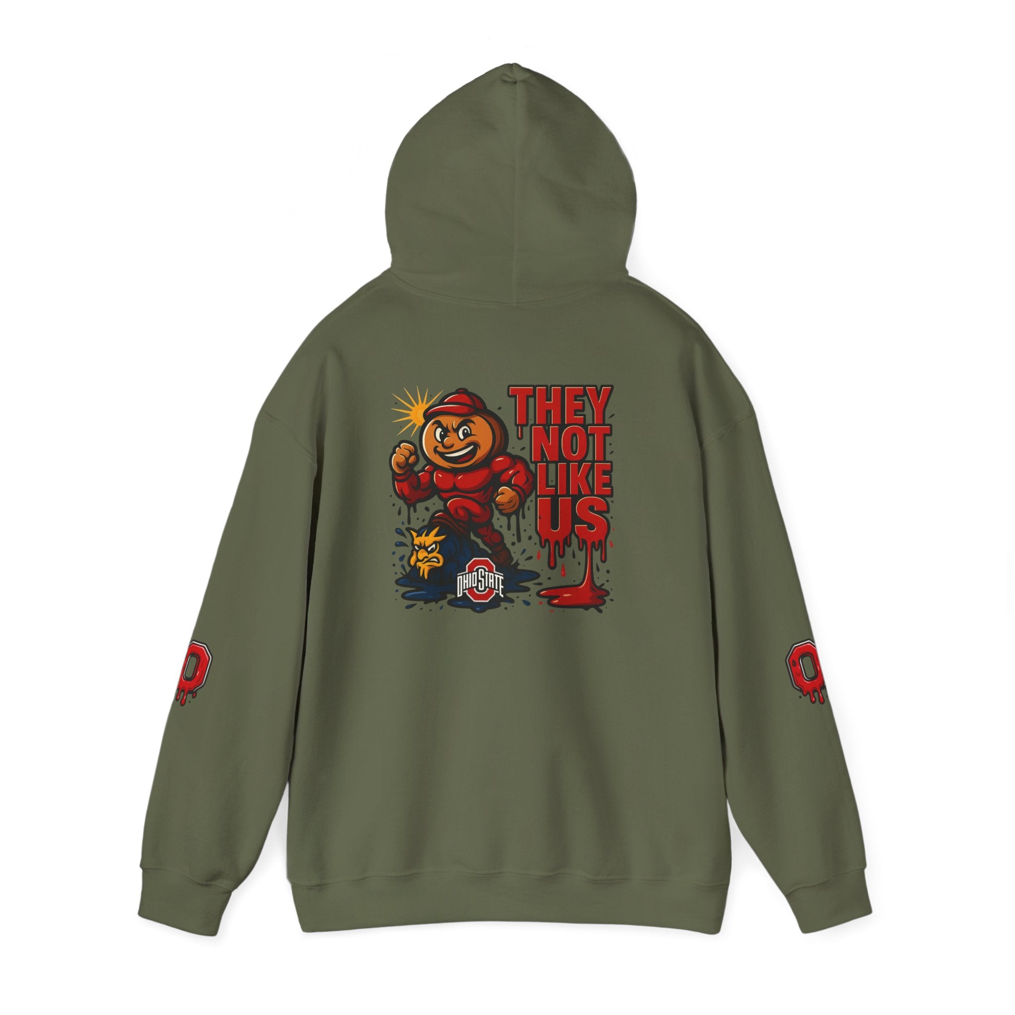 College Football Rivalry Unisex Hooded Sweatshirt, Ohio vs Michigan Drip STOMP!