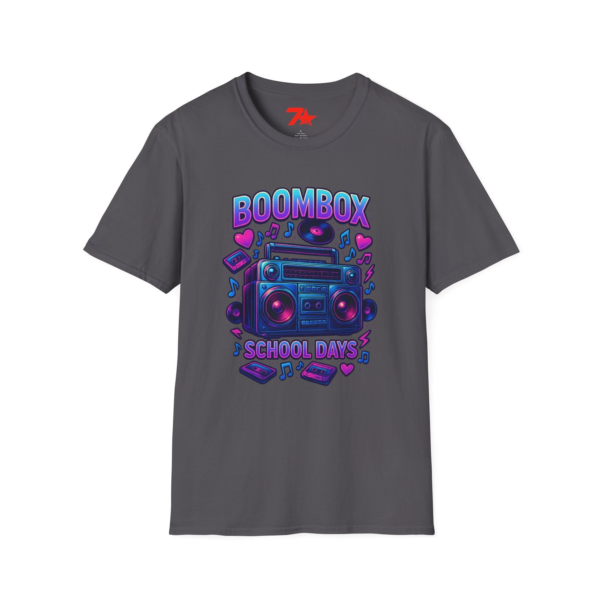 Boom Box from back in the day. Nostalgic Unisex Softstyle T-Shirt