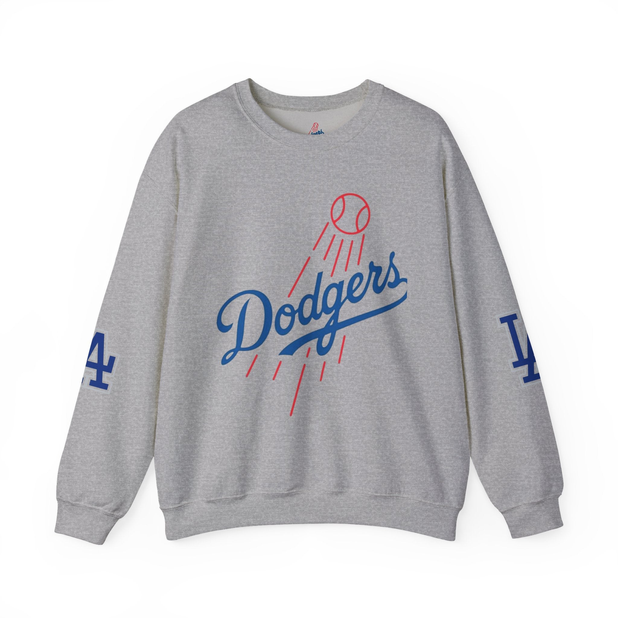 LA Dodgers World Series Champions Crewneck Sweatshirt, Raglan Sleeve, 4 Prints