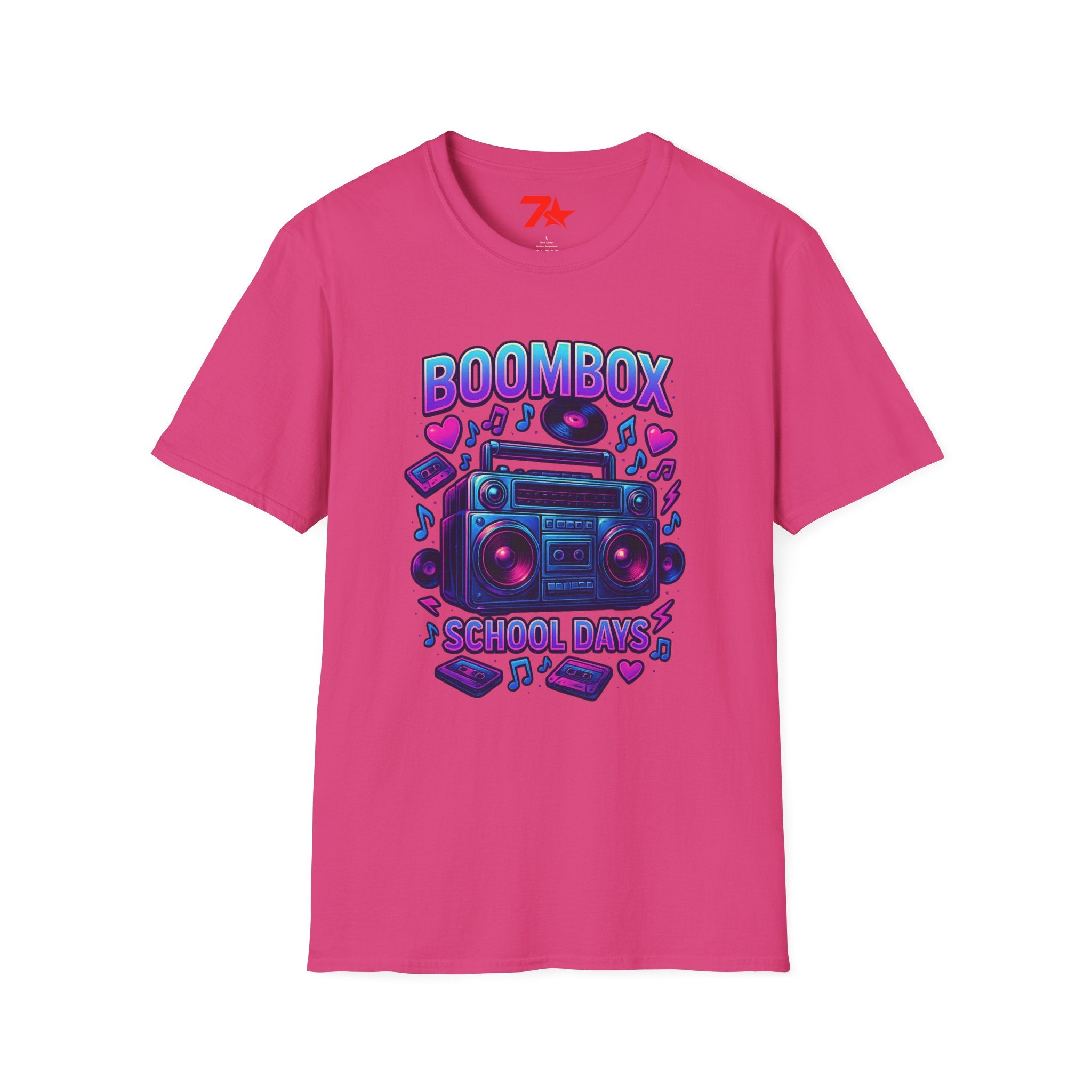 Boom Box from back in the day. Nostalgic Unisex Softstyle T-Shirt
