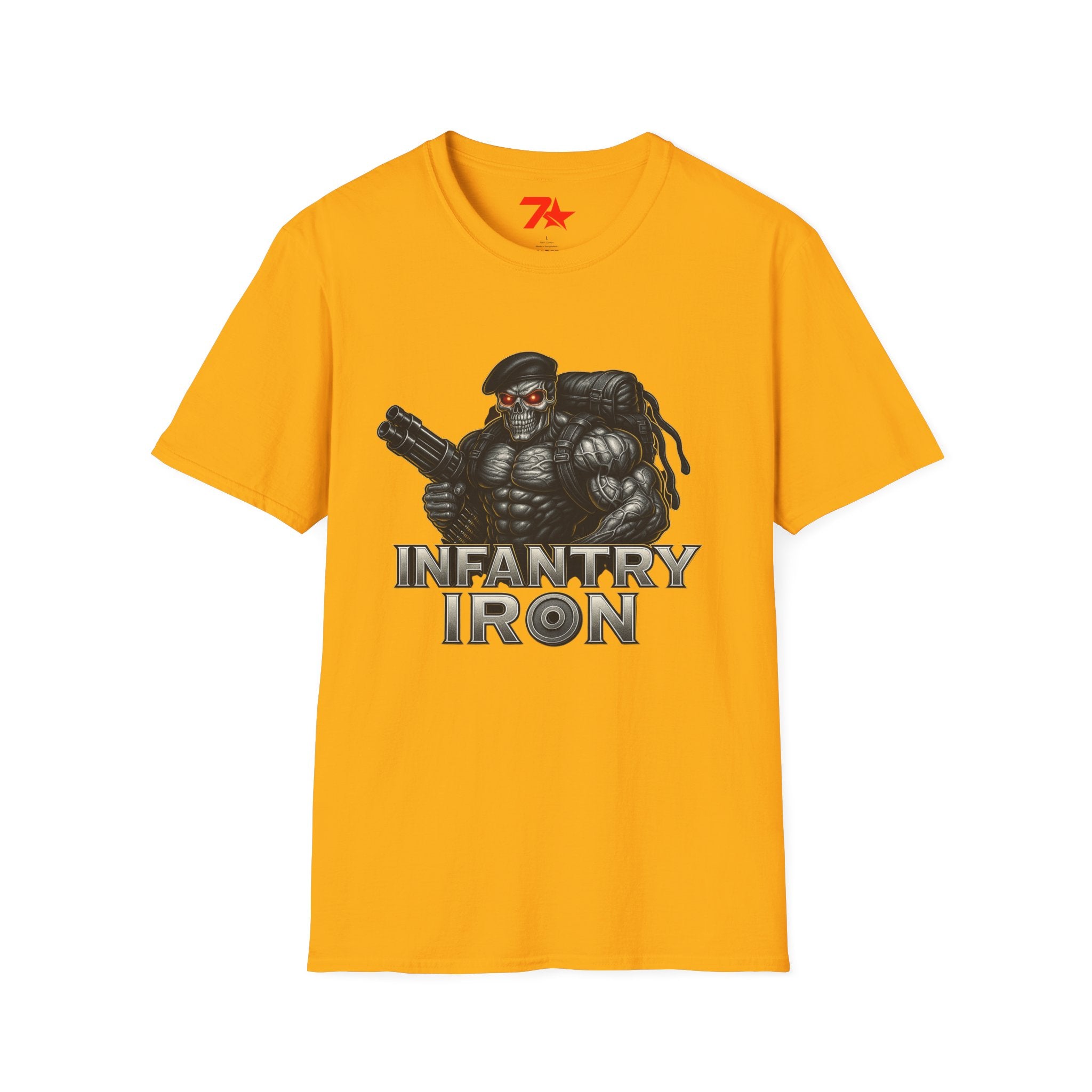 Infantry Iron Military Red Eyes Unisex T-Shirt, Army Tee, Workout Shirt,