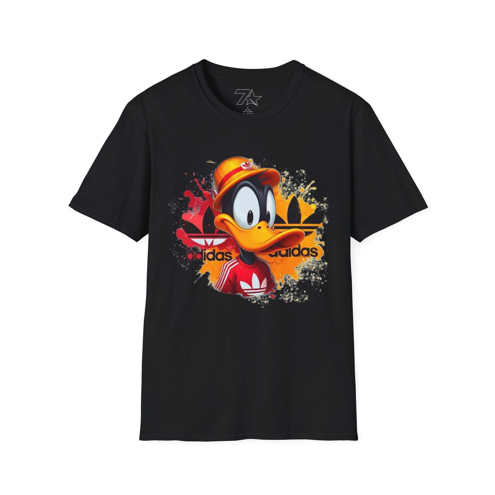 Retro Cartoon Duck Streetwear T-Shirt — Bold Sports-Inspired Graphic