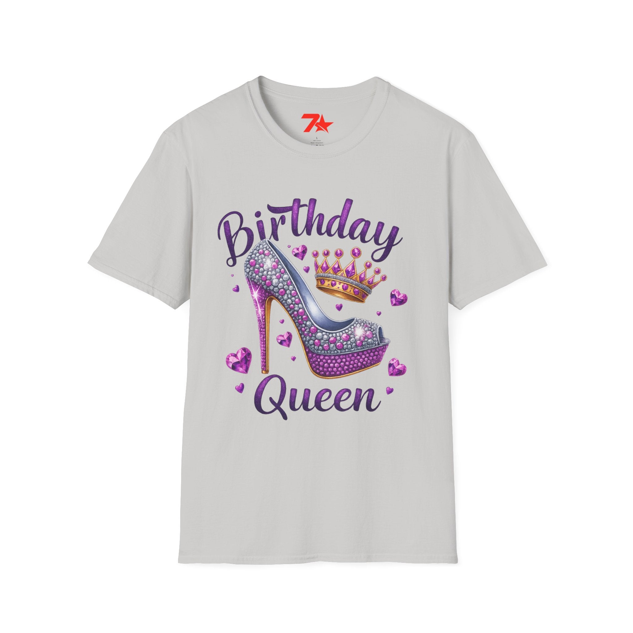 Birthday Girl Queen Unisex Softstyle T-Shirt, Birthday Party Shirt, Special Day