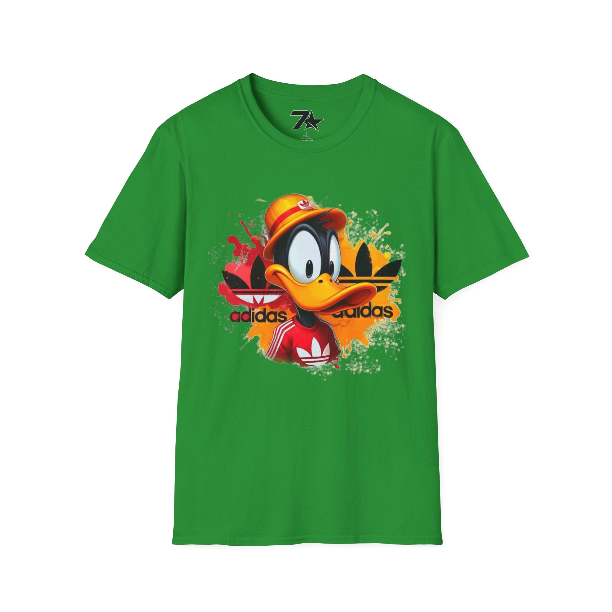 Retro Cartoon Duck Streetwear T-Shirt — Bold Sports-Inspired Graphic