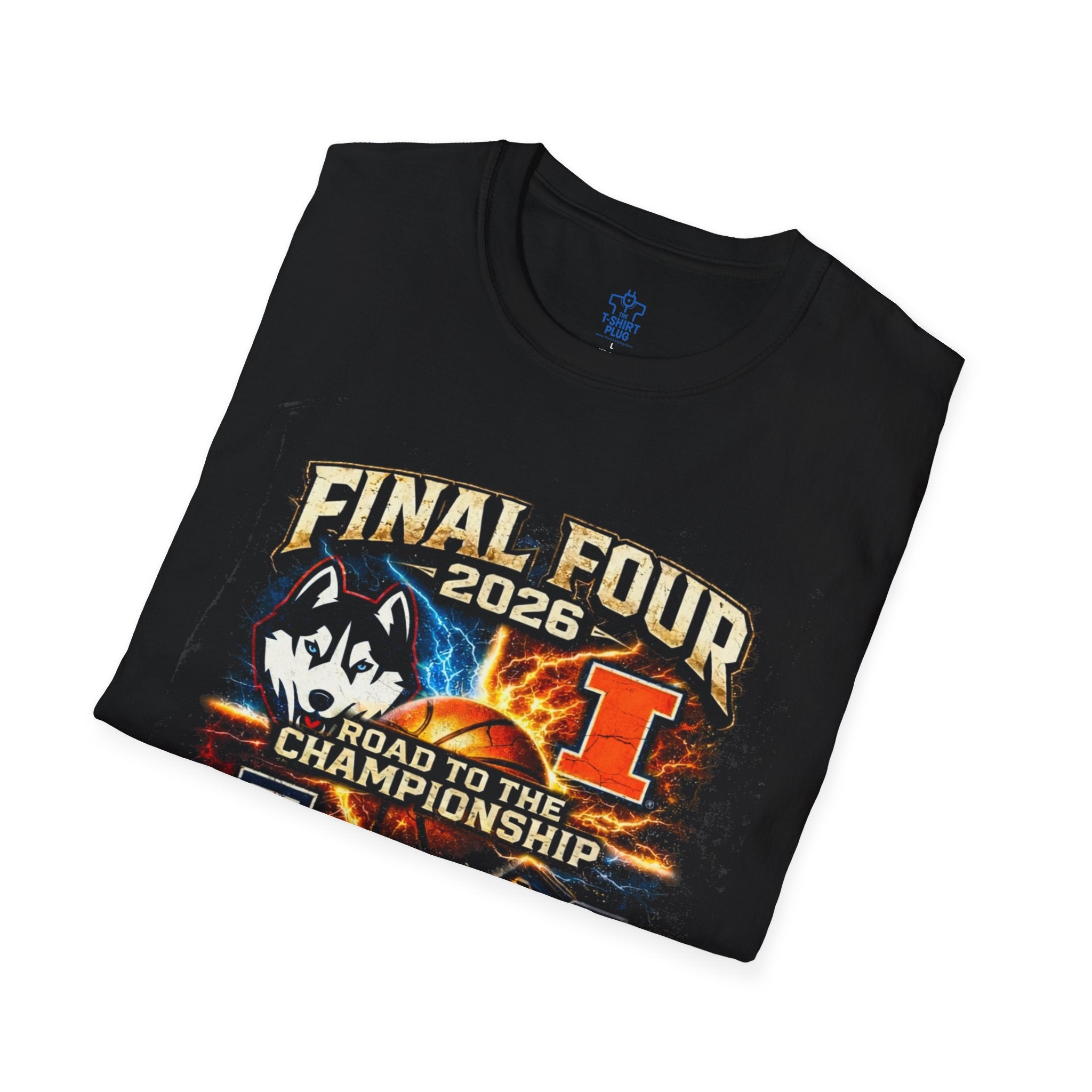 2026 Final Four Showtime T-Shirt | Indianapolis, UConn Michigan Arizona Illinois