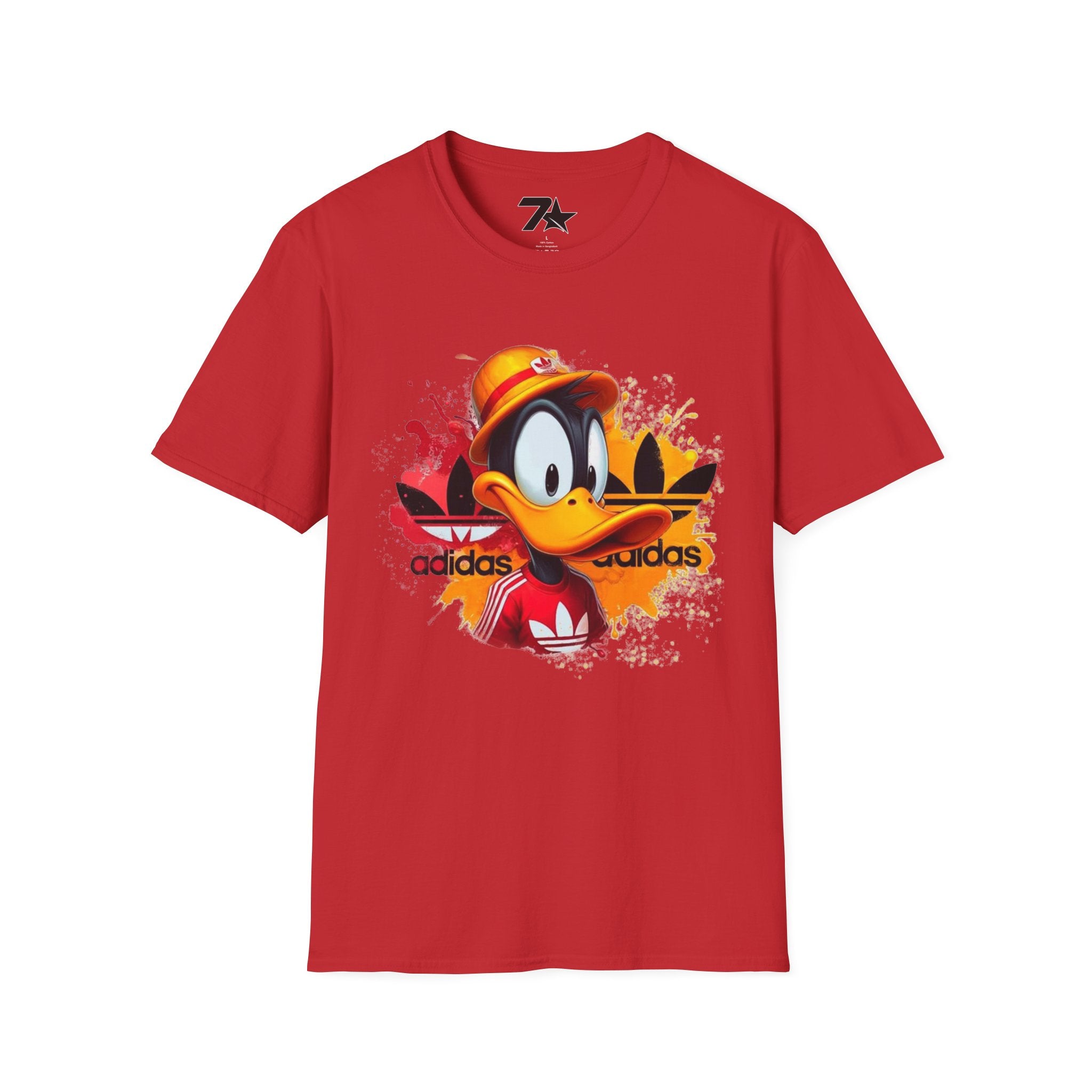 Retro Cartoon Duck Streetwear T-Shirt — Bold Sports-Inspired Graphic