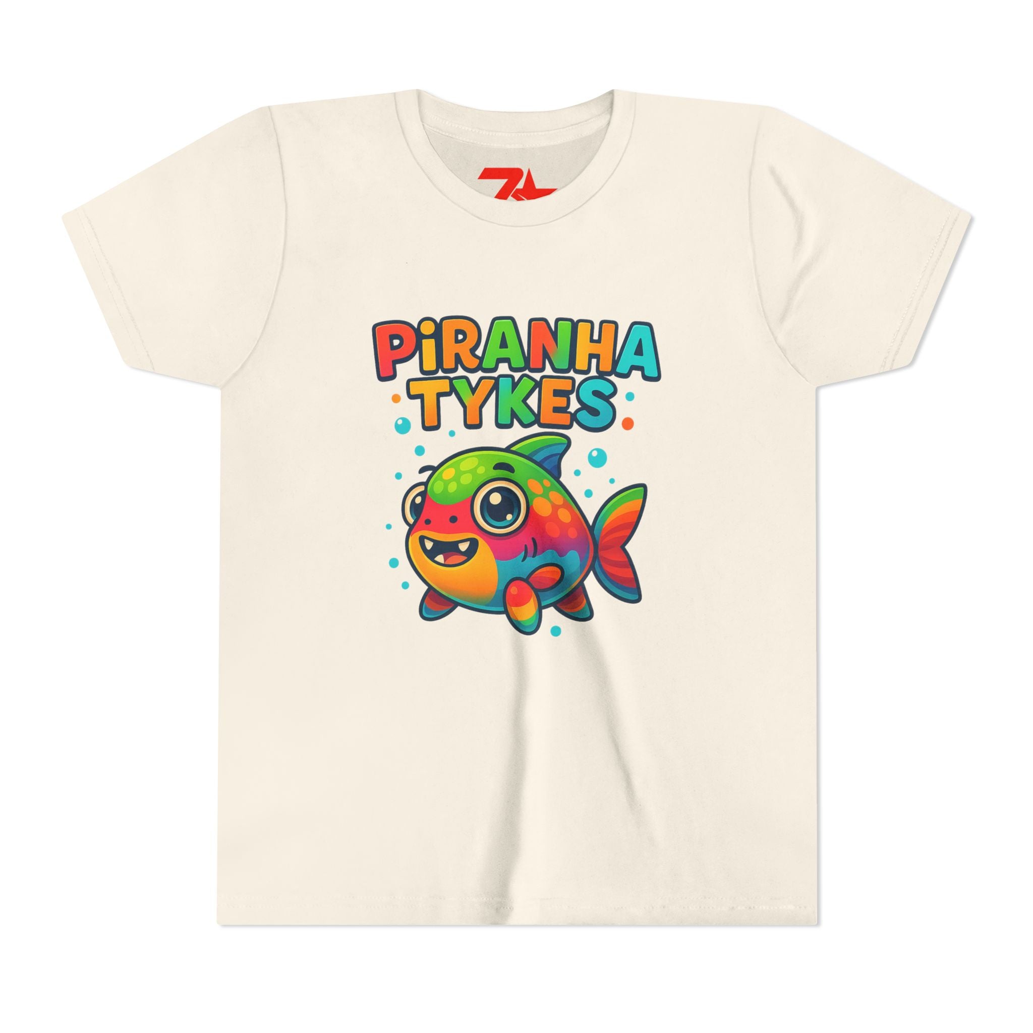Piranha Tykes Youth Tee, Kids T-shirt, Children's Clothing, Fish Print Shirt,