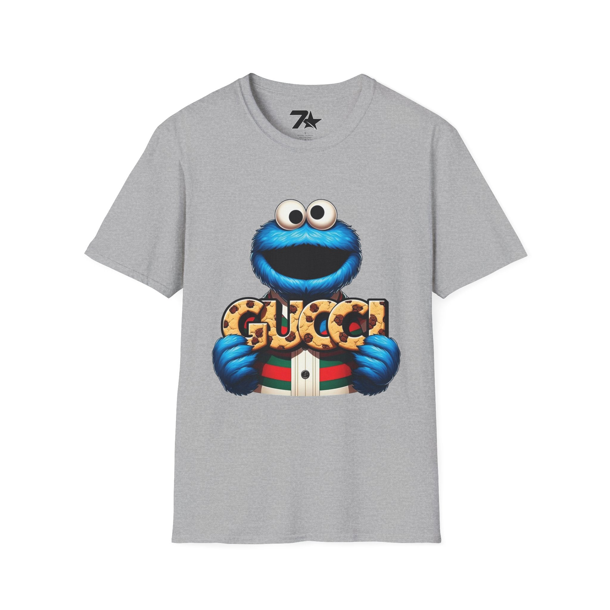 Cookie Monster Designer Drip T-Shirt — Luxury Cookie Style Graphic