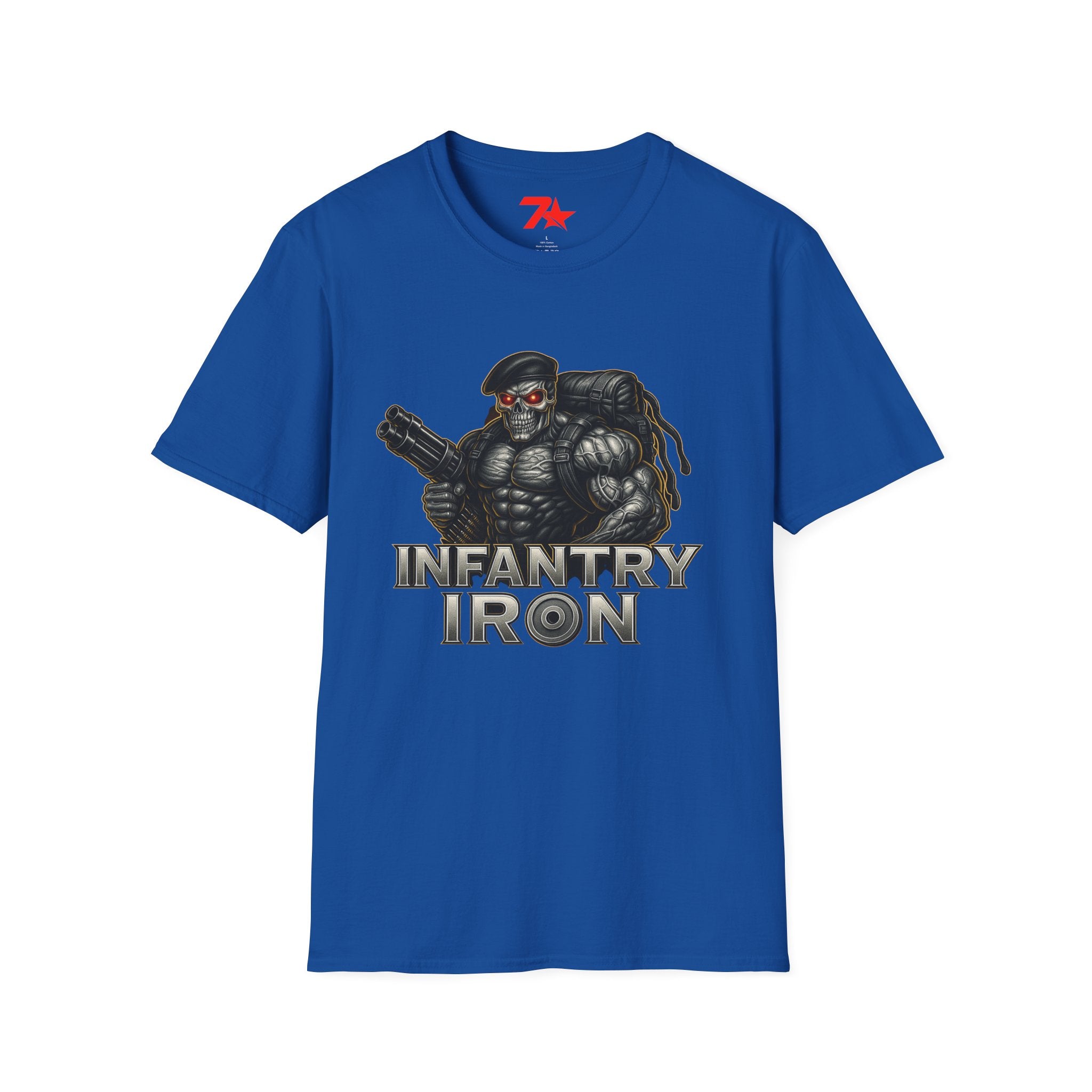 Infantry Iron Military Red Eyes Unisex T-Shirt, Army Tee, Workout Shirt,