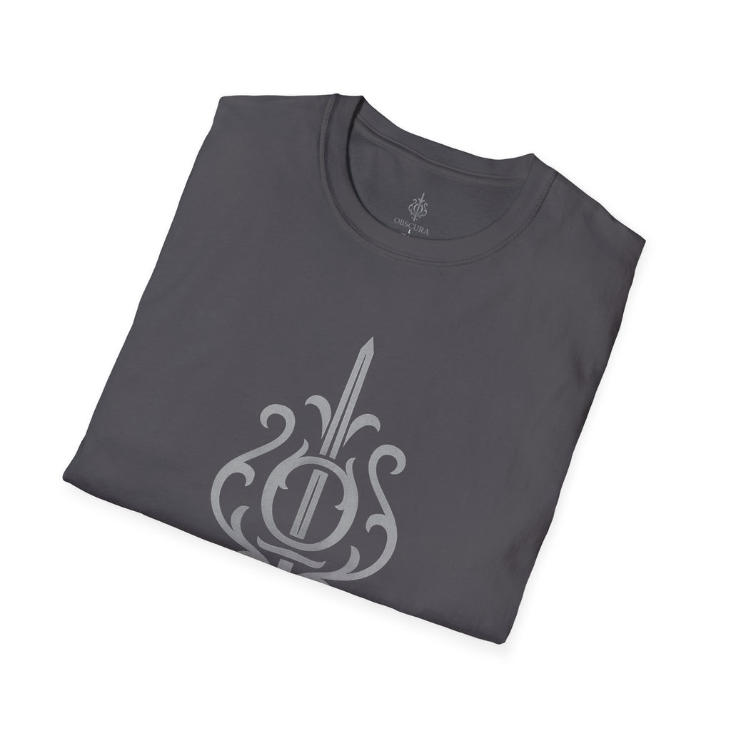 Exclussive!! Obscura, Rebel Unisex T-Shirt, Sword Power Graphic Tee, Dark Streetwear Apparel