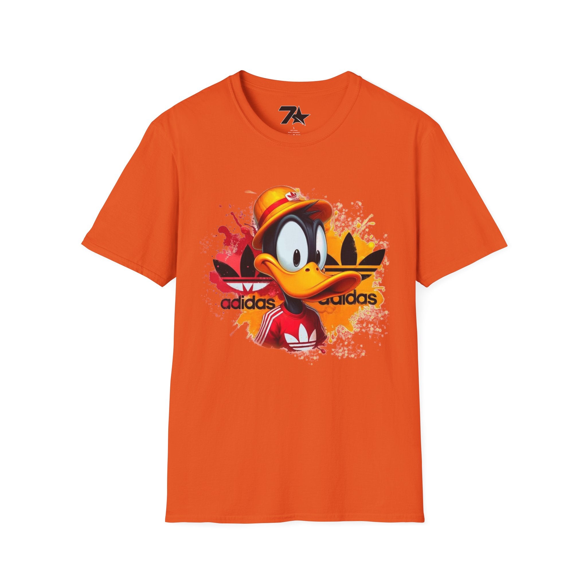 Retro Cartoon Duck Streetwear T-Shirt — Bold Sports-Inspired Graphic