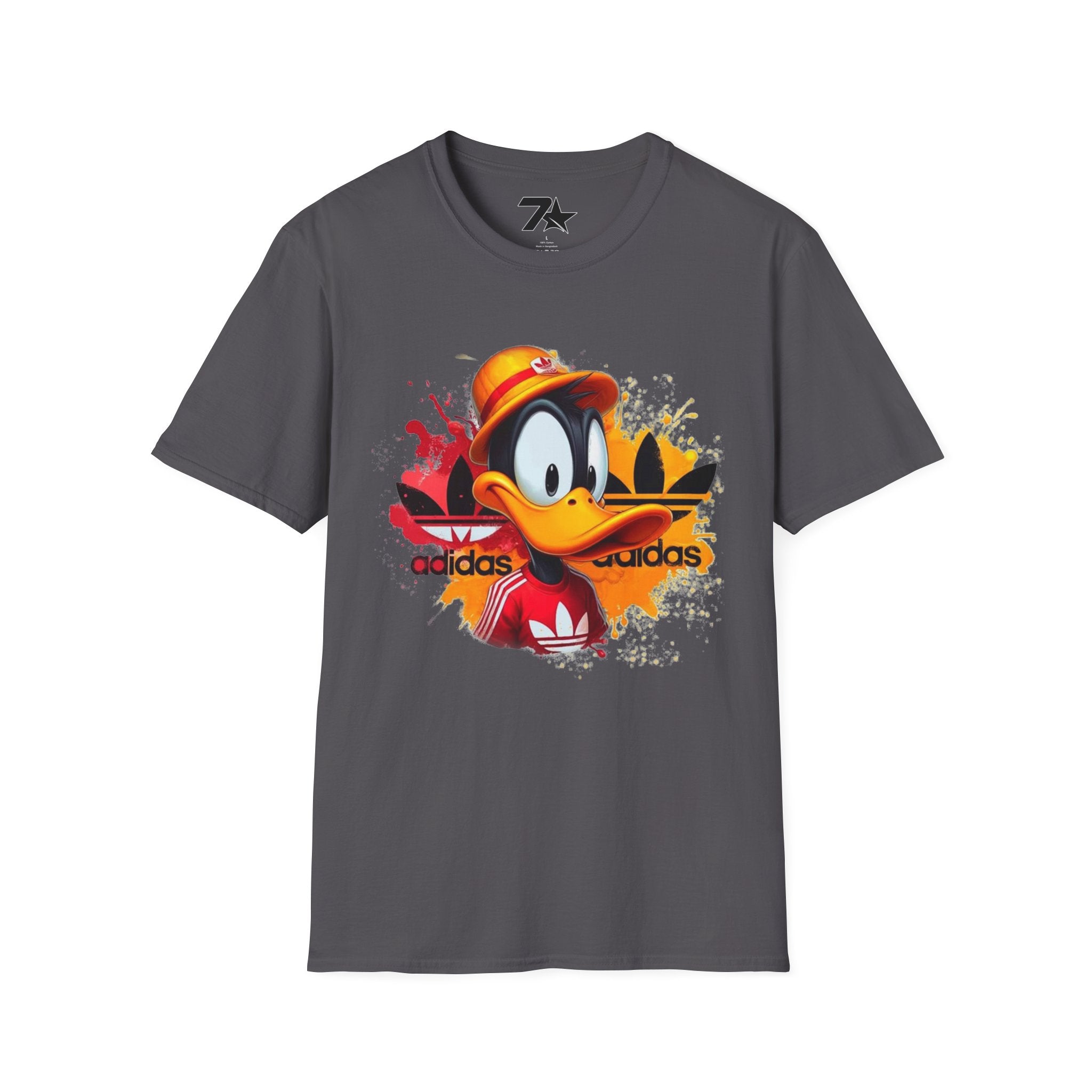Retro Cartoon Duck Streetwear T-Shirt — Bold Sports-Inspired Graphic