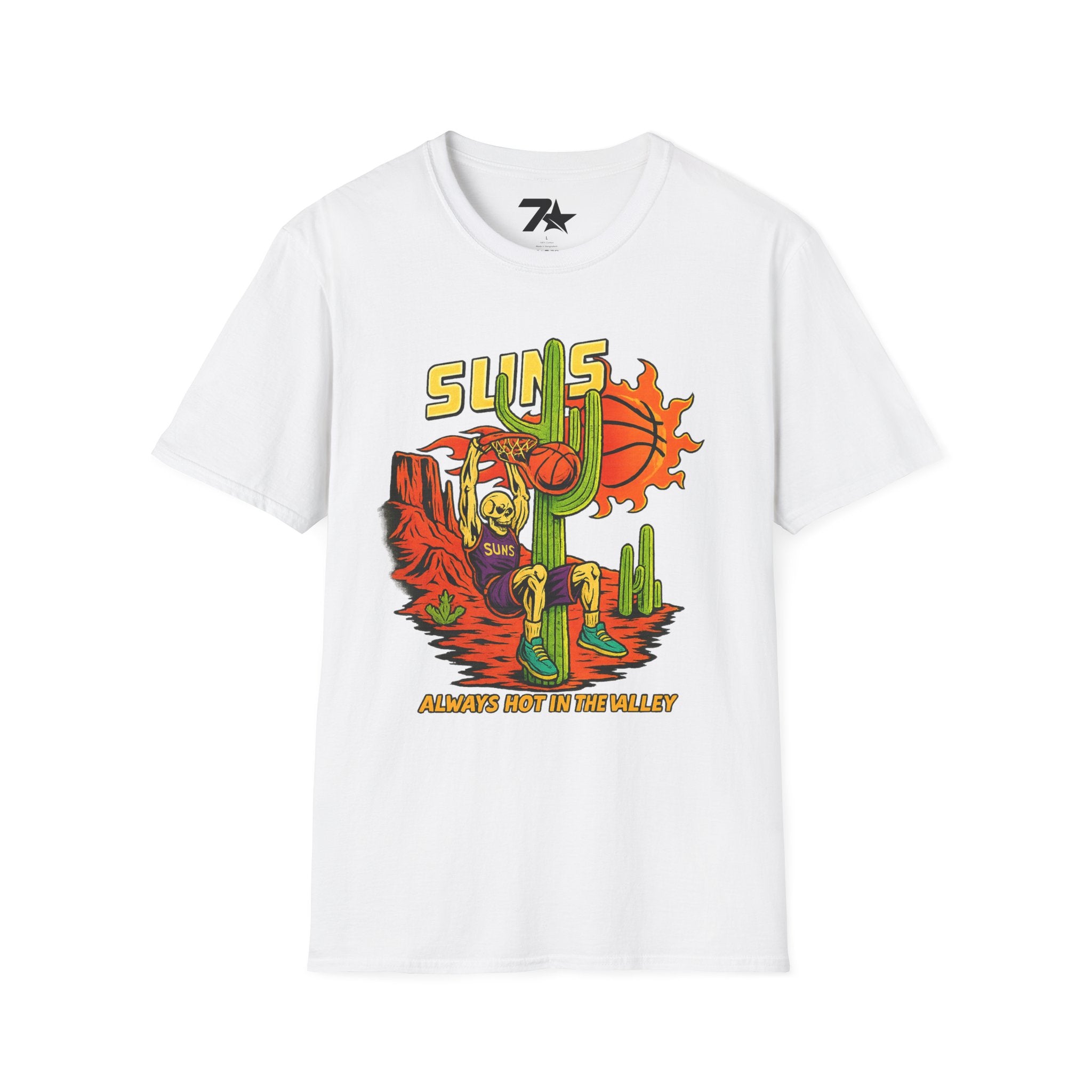 Phoenix Suns 'Always Hot in the Valley' T-Shirt — Arizona Basketball Fan Tee