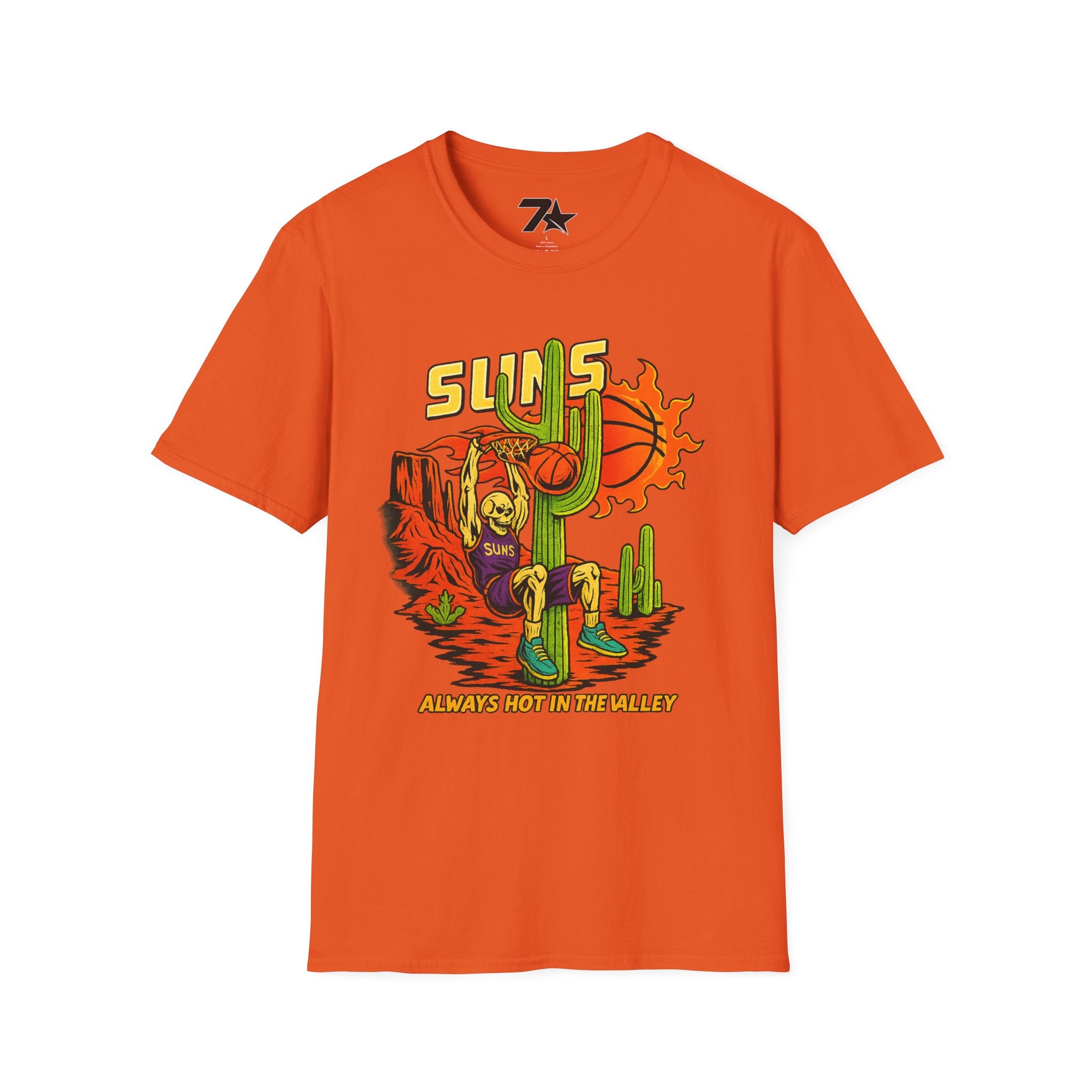 Phoenix Suns 'Always Hot in the Valley' T-Shirt — Arizona Basketball Fan Tee