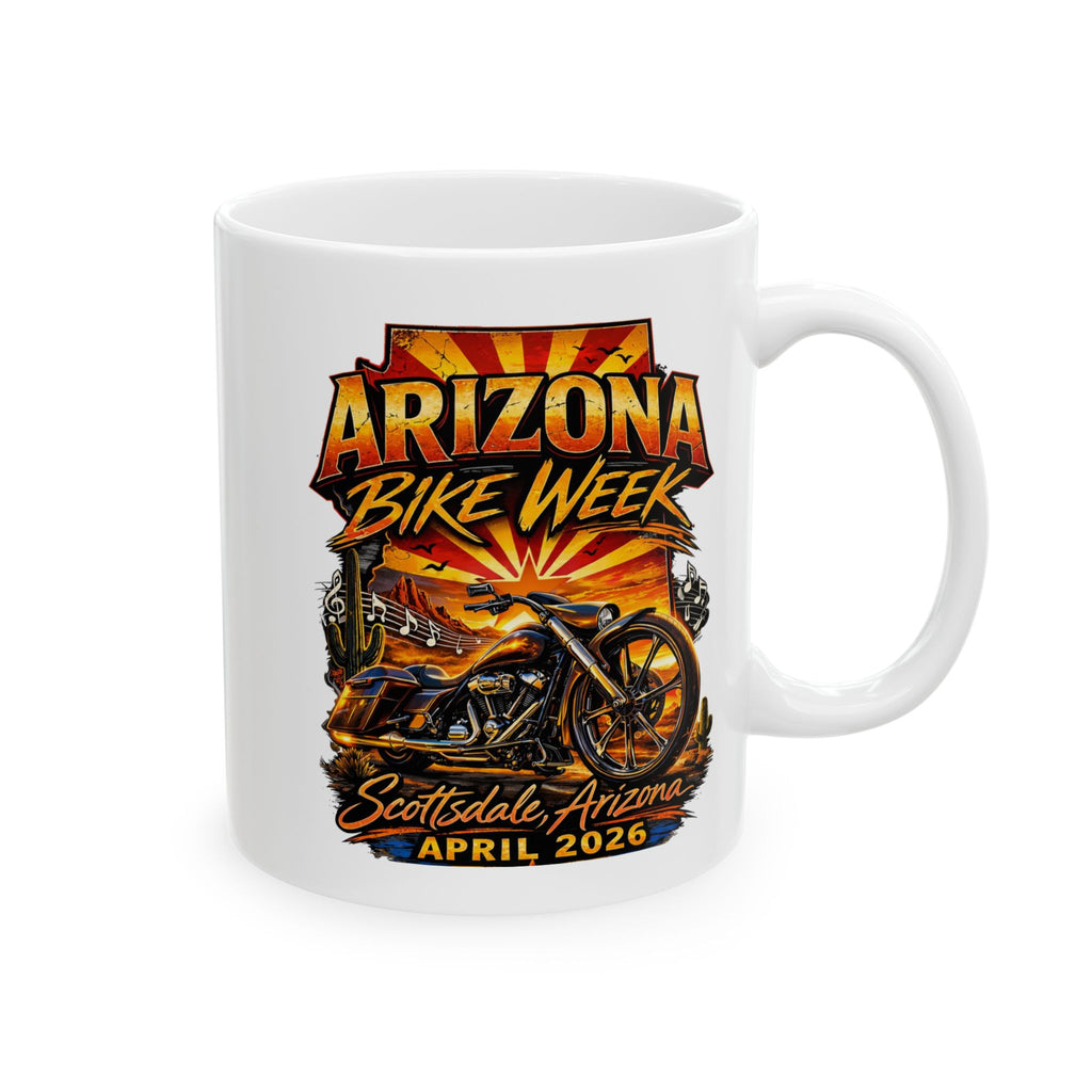 2026 Bike Week Scottsdale, Arizona 2 Sides Ceramic Mug, (11oz, 15oz)