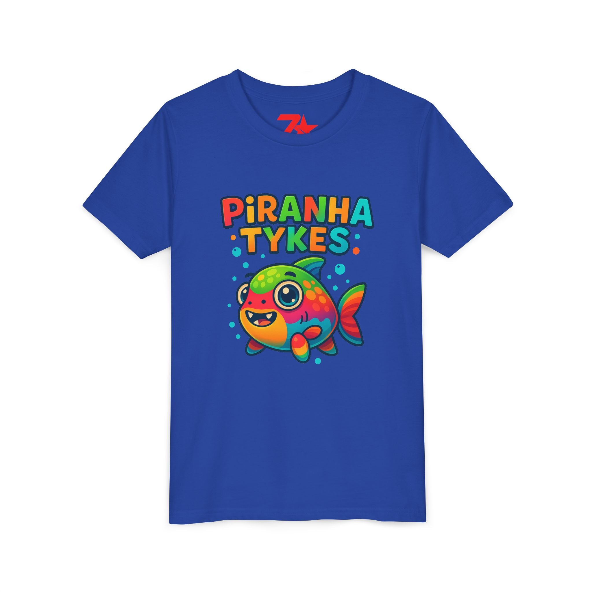 Piranha Tykes Youth Tee, Kids T-shirt, Children's Clothing, Fish Print Shirt,