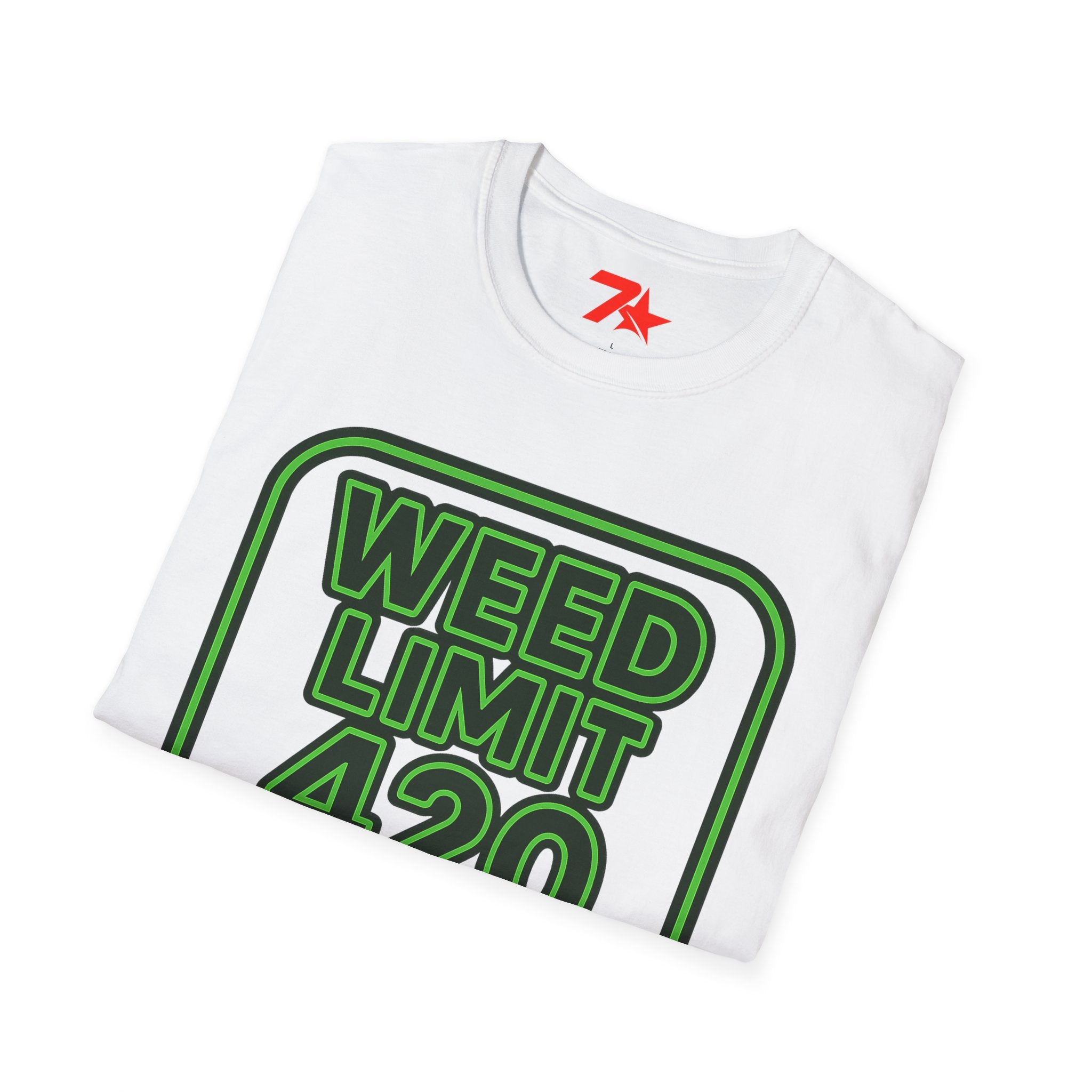 Weed Limit 420 Unisex T-Shirt, Marijuana Graphic Tee, Cannabis Lover