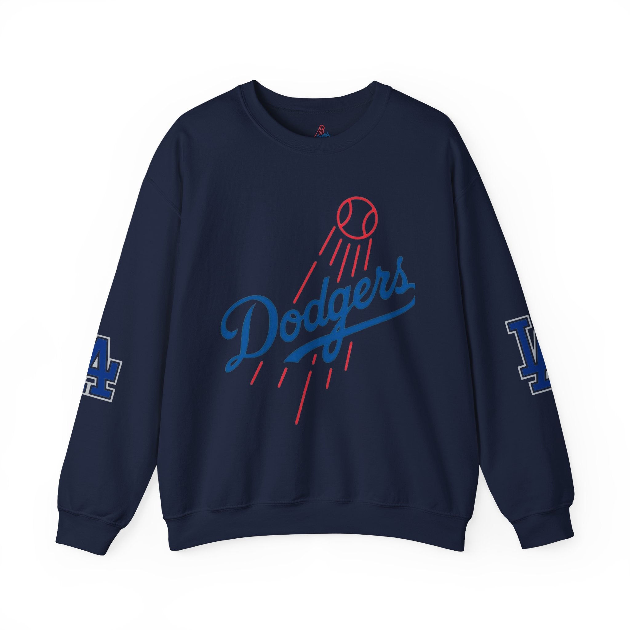 LA Dodgers World Series Champions Crewneck Sweatshirt, Raglan Sleeve, 4 Prints