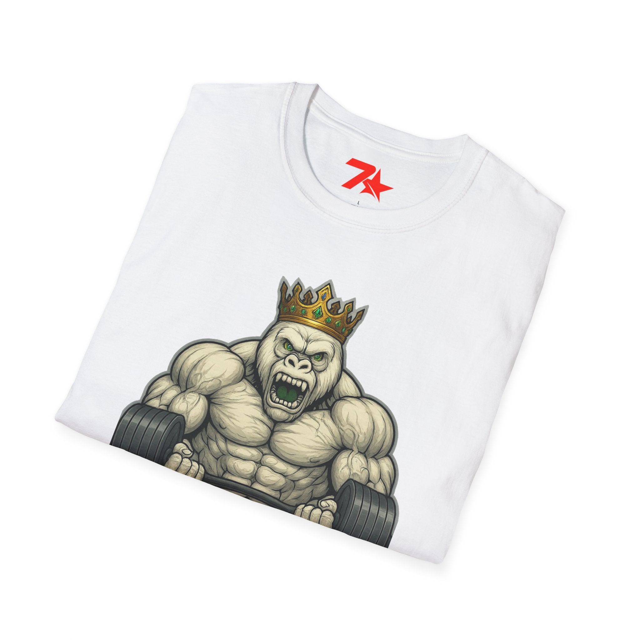 Albino Silver back Gym Unisex T-Shirt - Fitness Workout Tee, Gym Clothing,