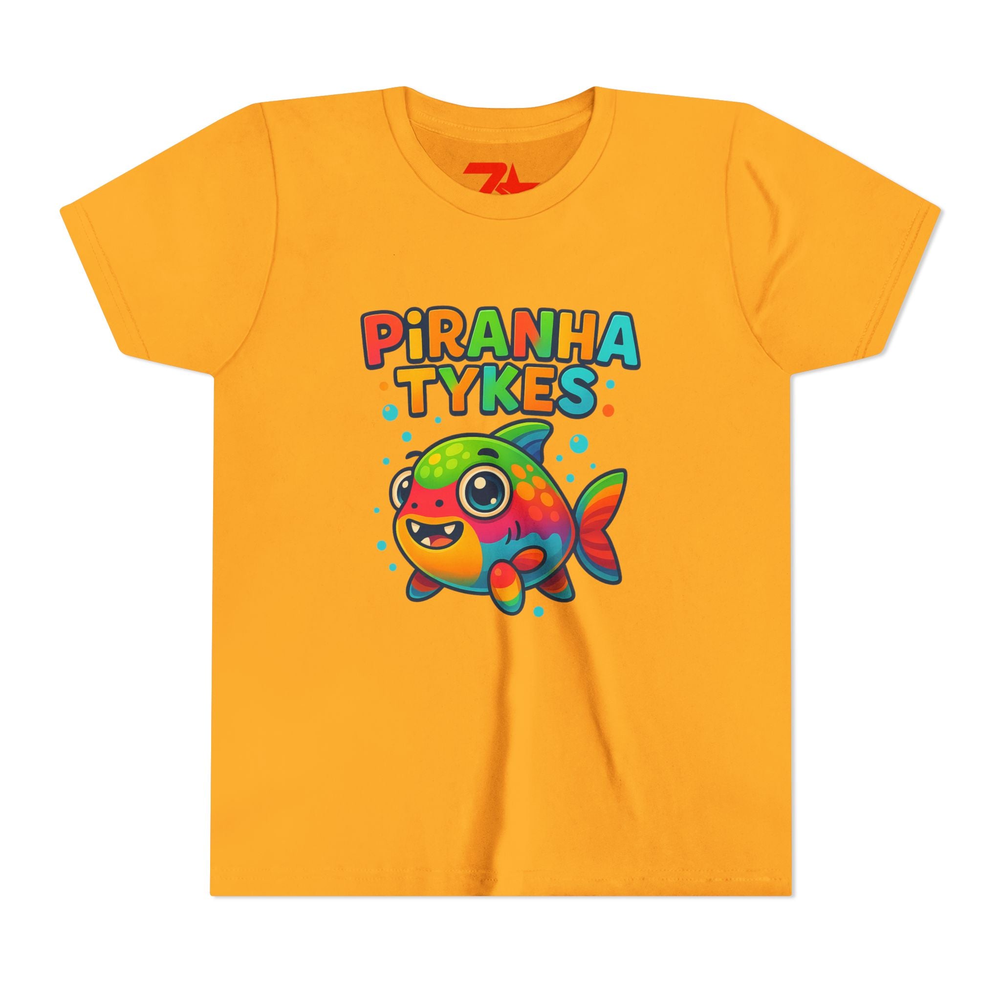 Piranha Tykes Youth Tee, Kids T-shirt, Children's Clothing, Fish Print Shirt,