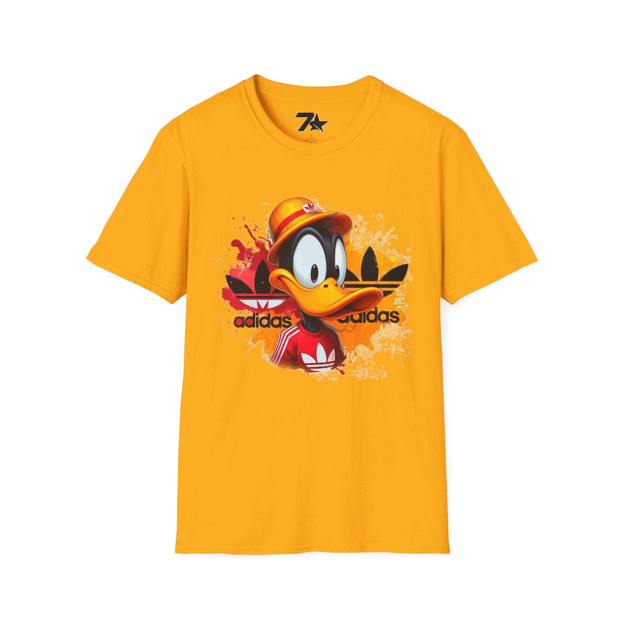 Retro Cartoon Duck Streetwear T-Shirt — Bold Sports-Inspired Graphic