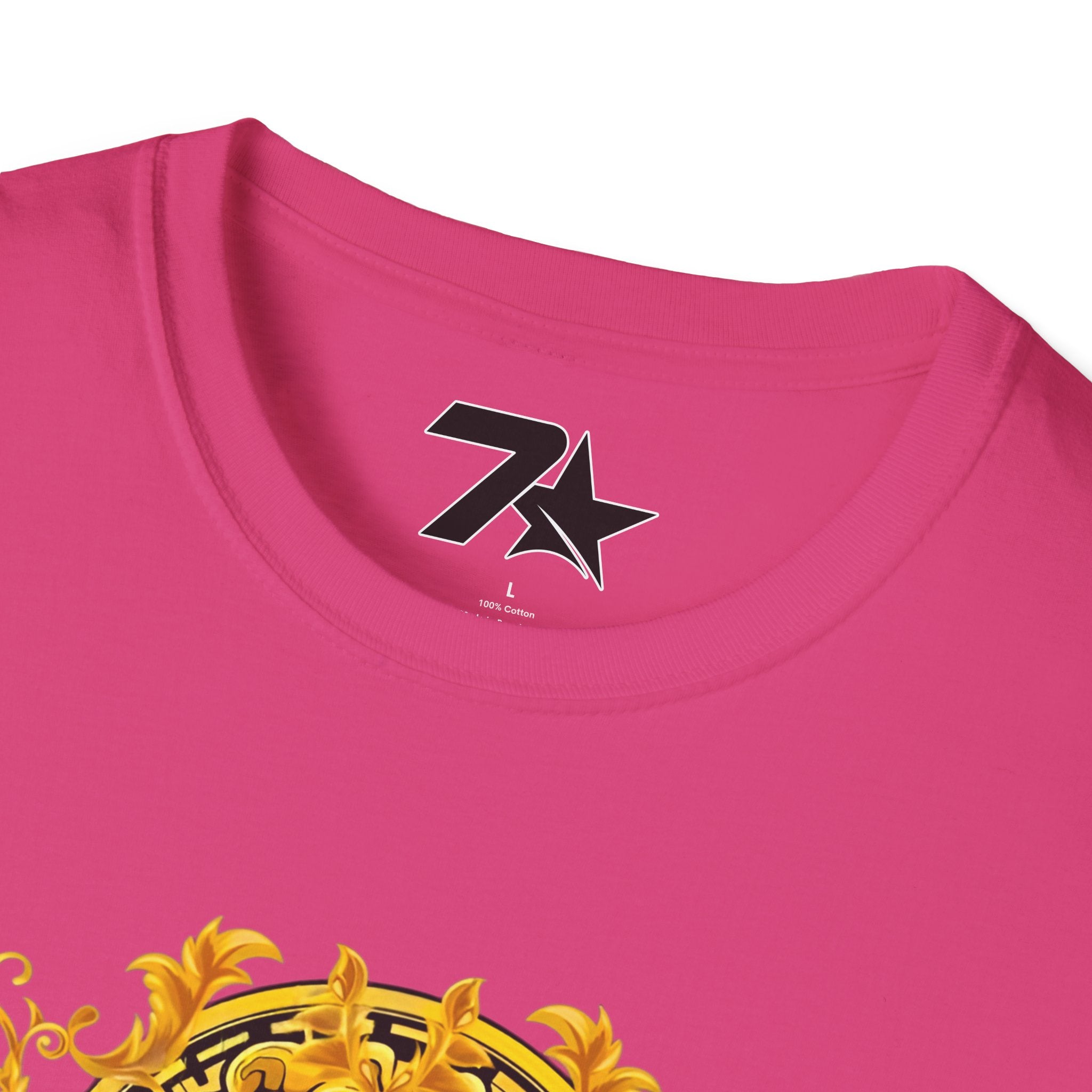 Gold Medallion Cartoon Crew T‑Shirt